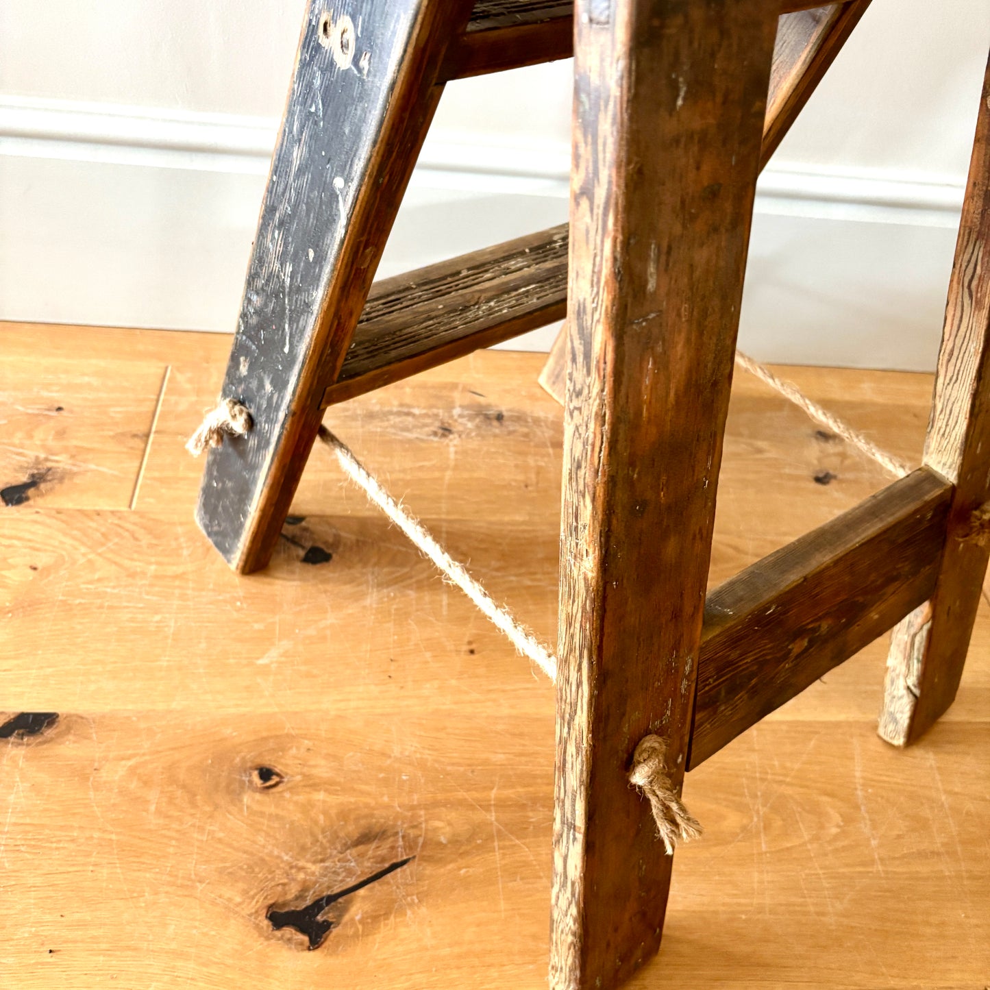 Vintage Wooden Small Step Ladder