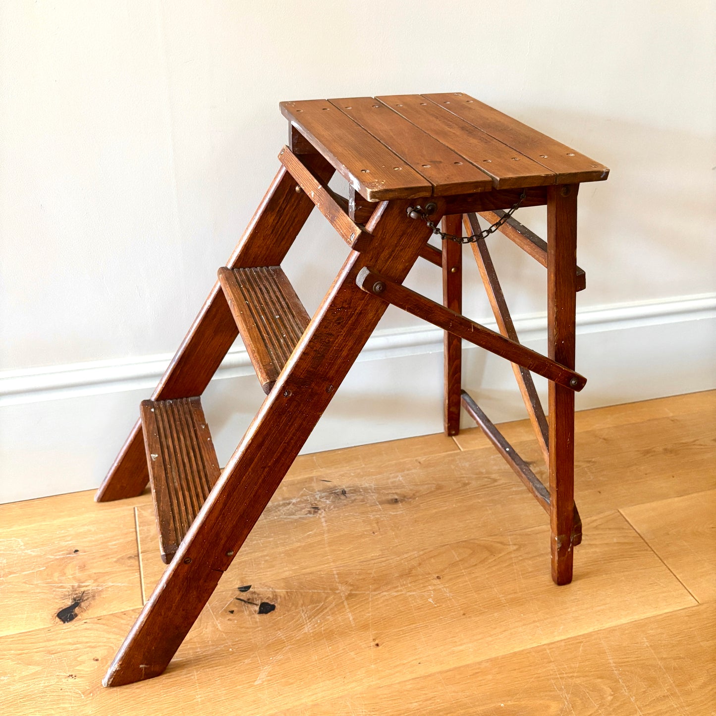 Small Vintage Wooden Step Ladder