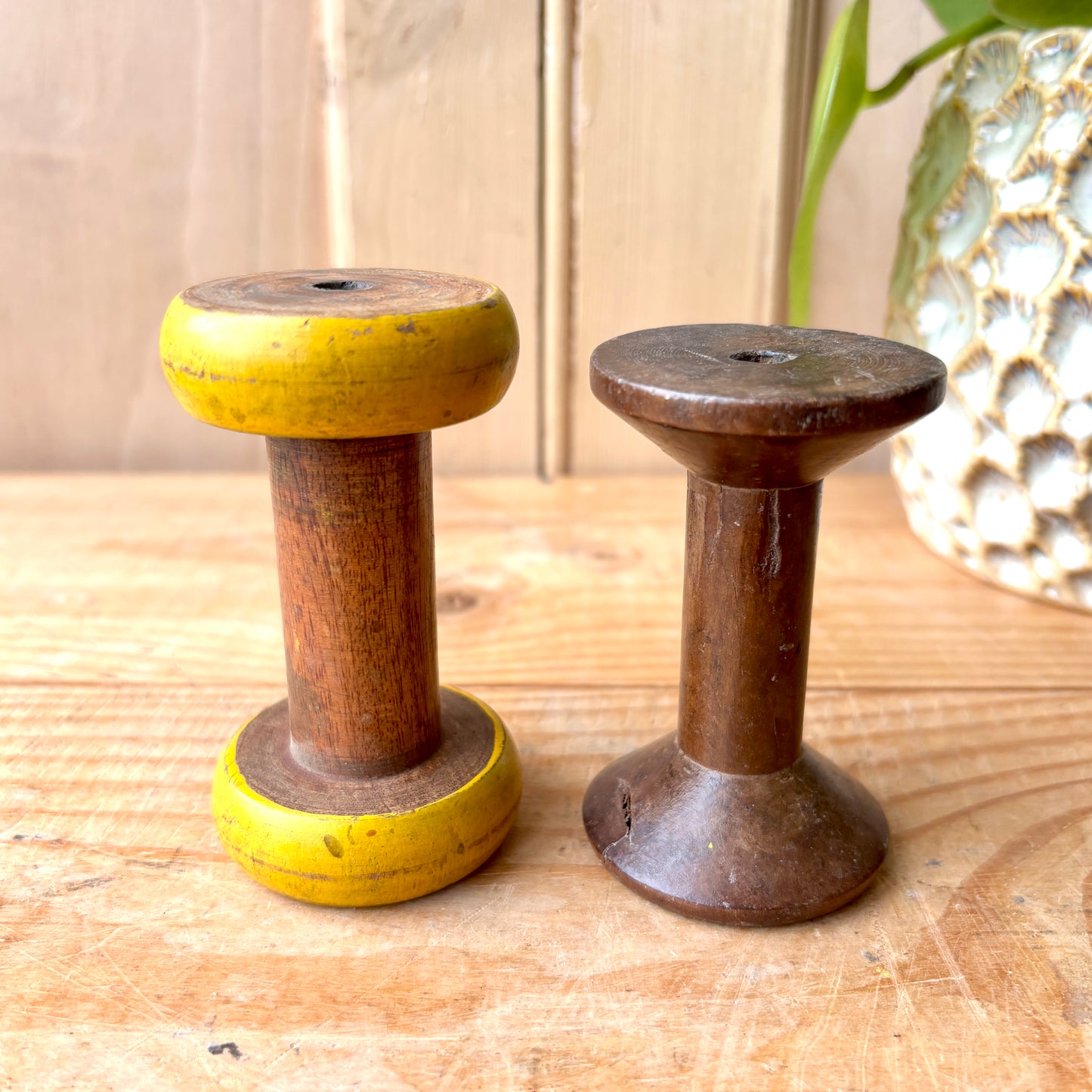 Vintage Wooden Bobbins