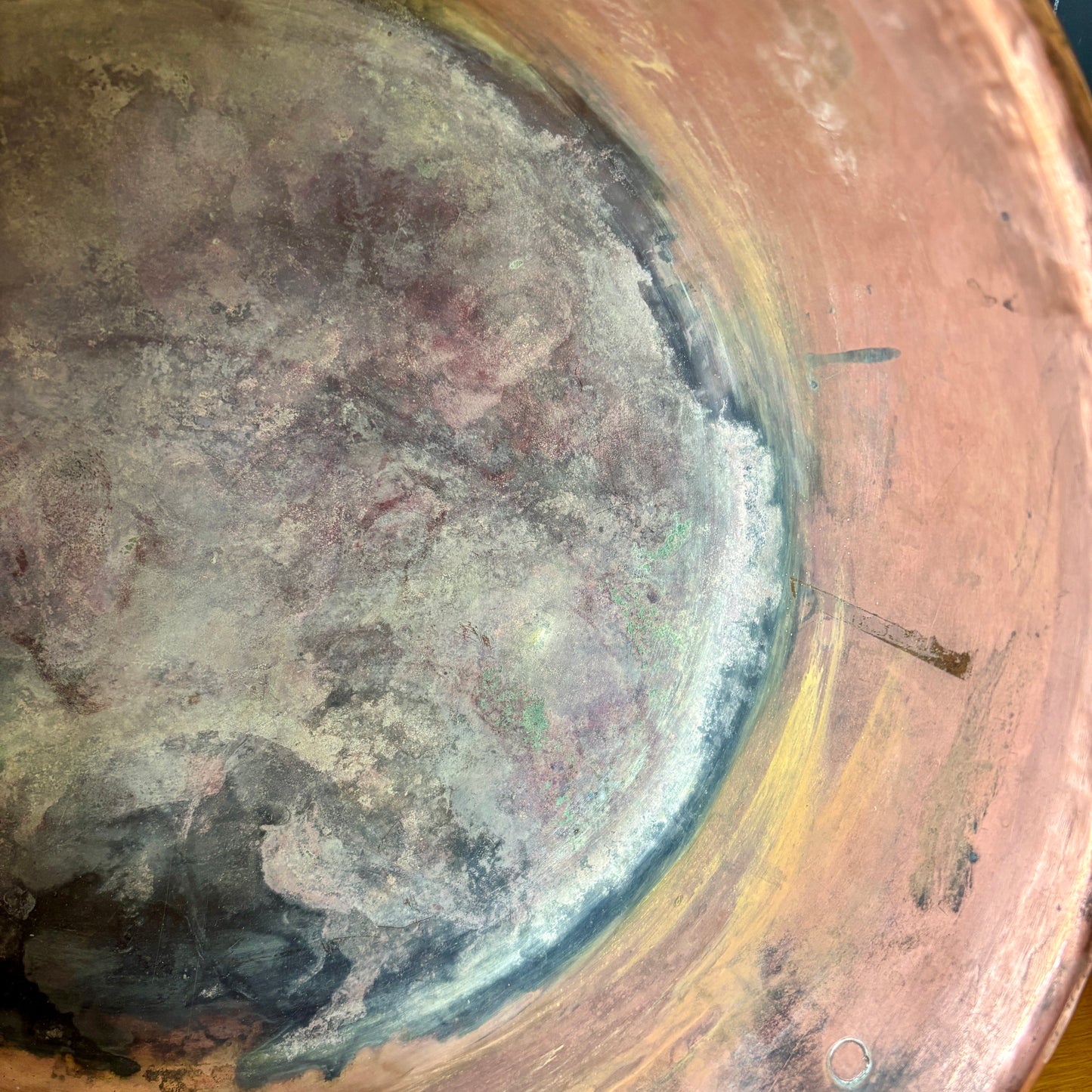 Very Large Antique French Copper Pan