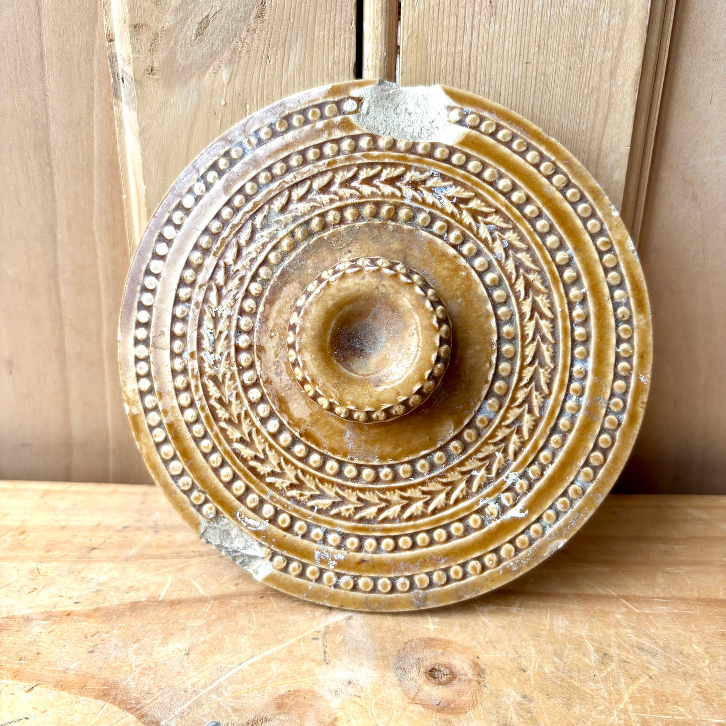 Very Large Vintage Stoneware Butter Crock