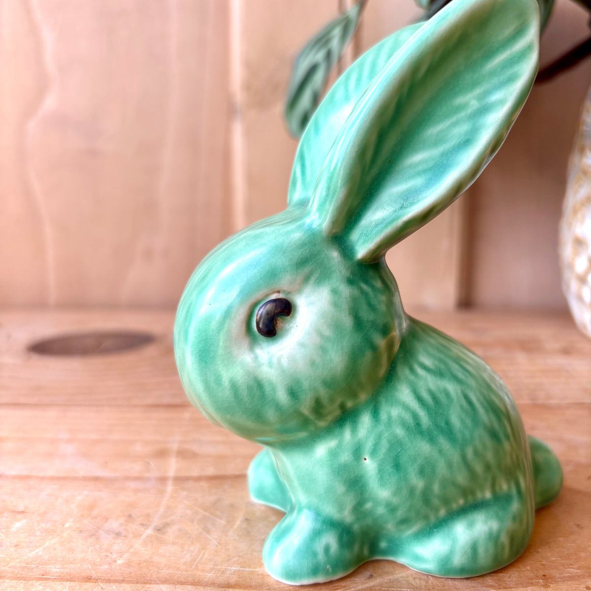 Vintage SylvaC Green Bunny Rabbit model 990