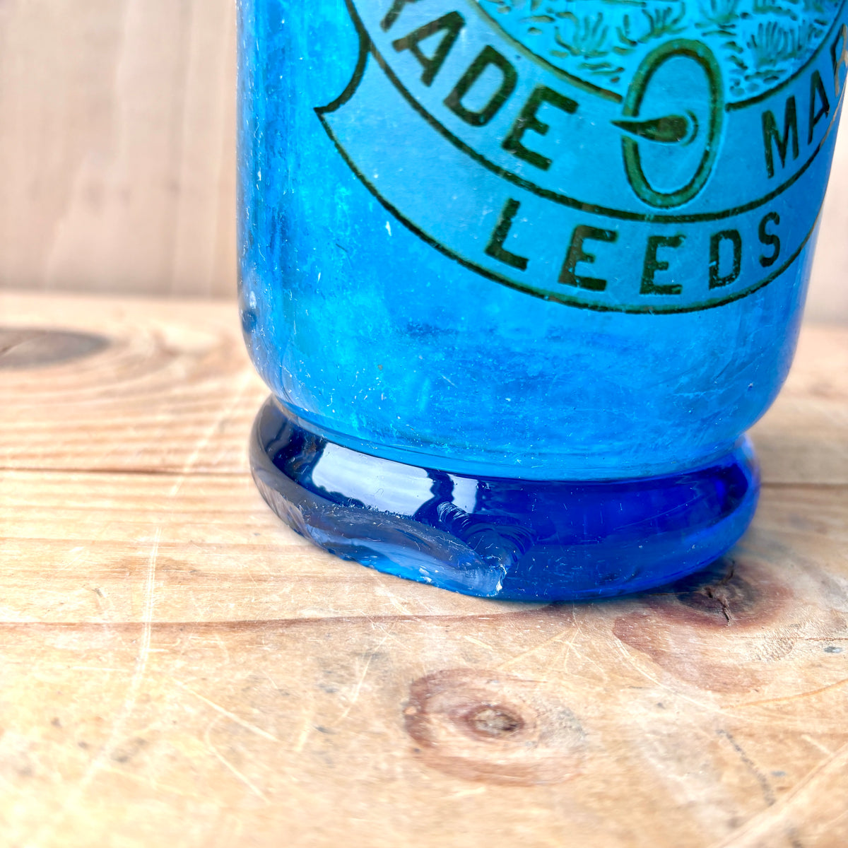 Antique Blue Glass Soda Syphon