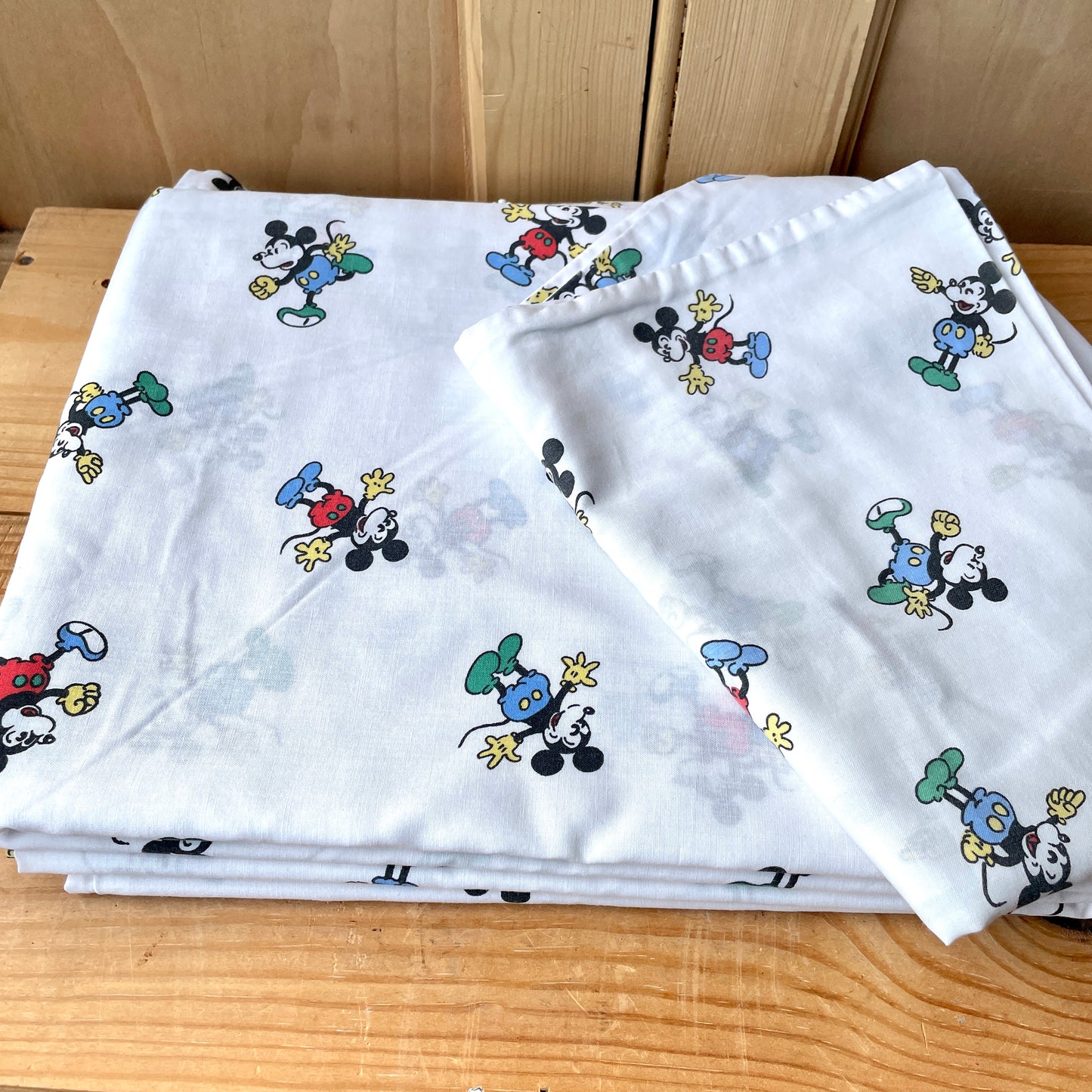 Vintage Mickey Mouse Single Duvet Set
