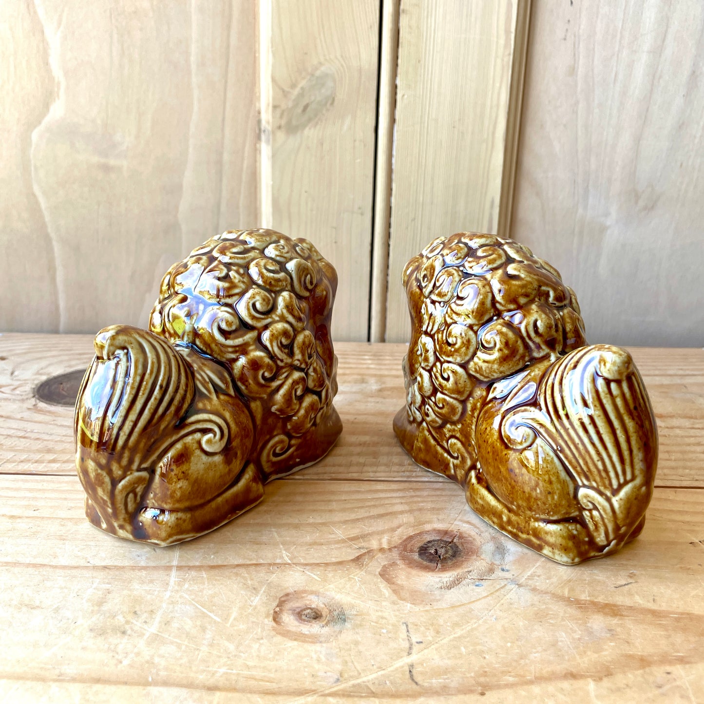 Small Vintage Chinese Lion/Foo Dog Incense Burners