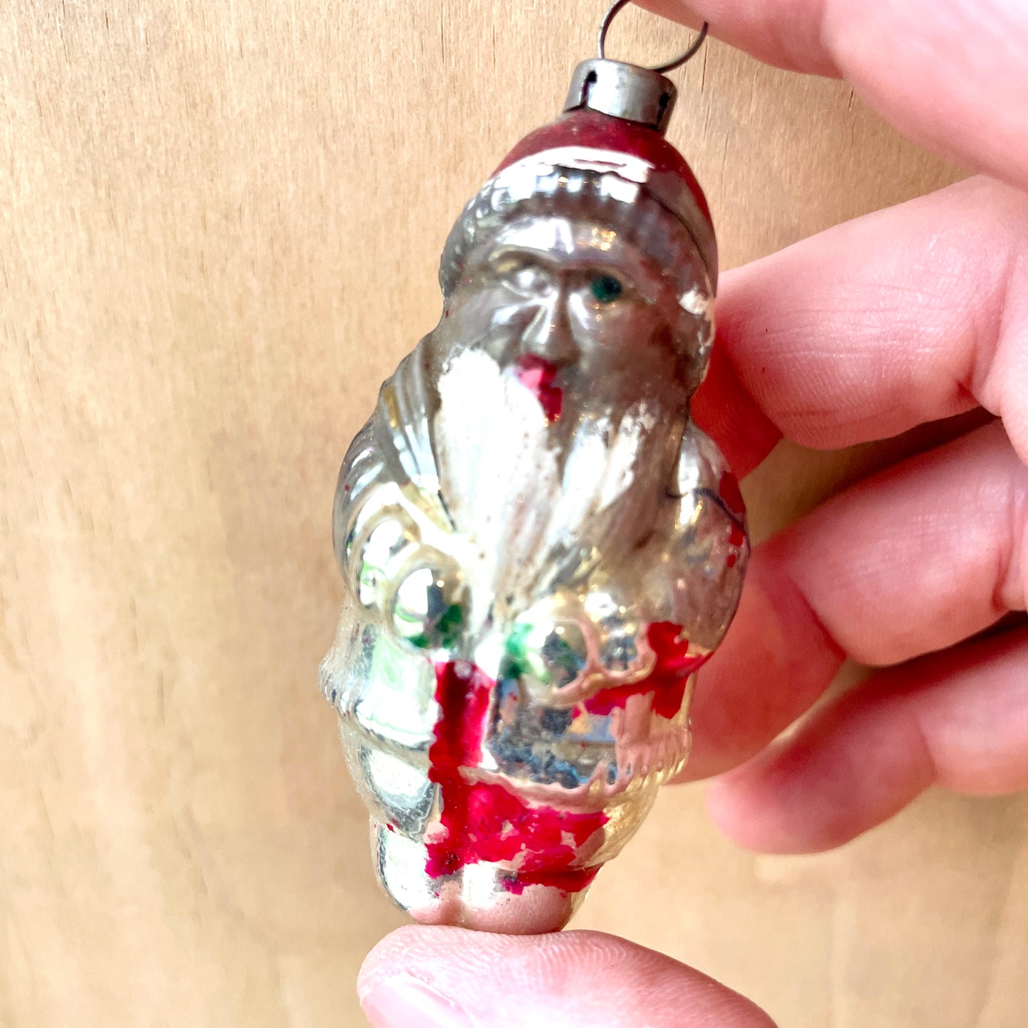 Vintage Small Very Early Father Christmas Bauble
