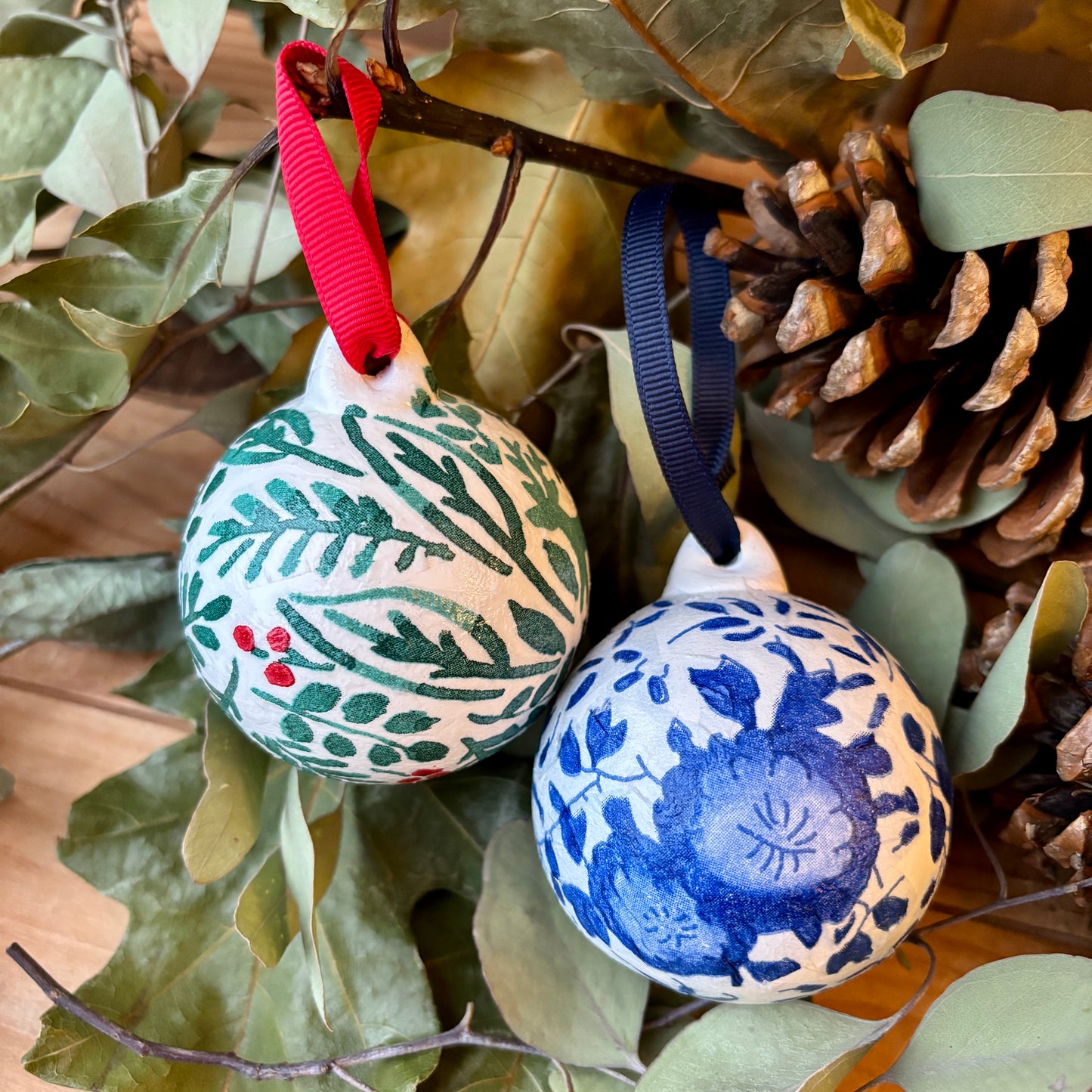 Hand Decorated Decoupage Bauble