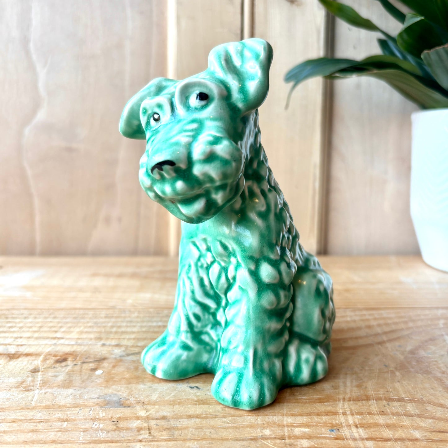 Vintage Sylvac Green Terrier