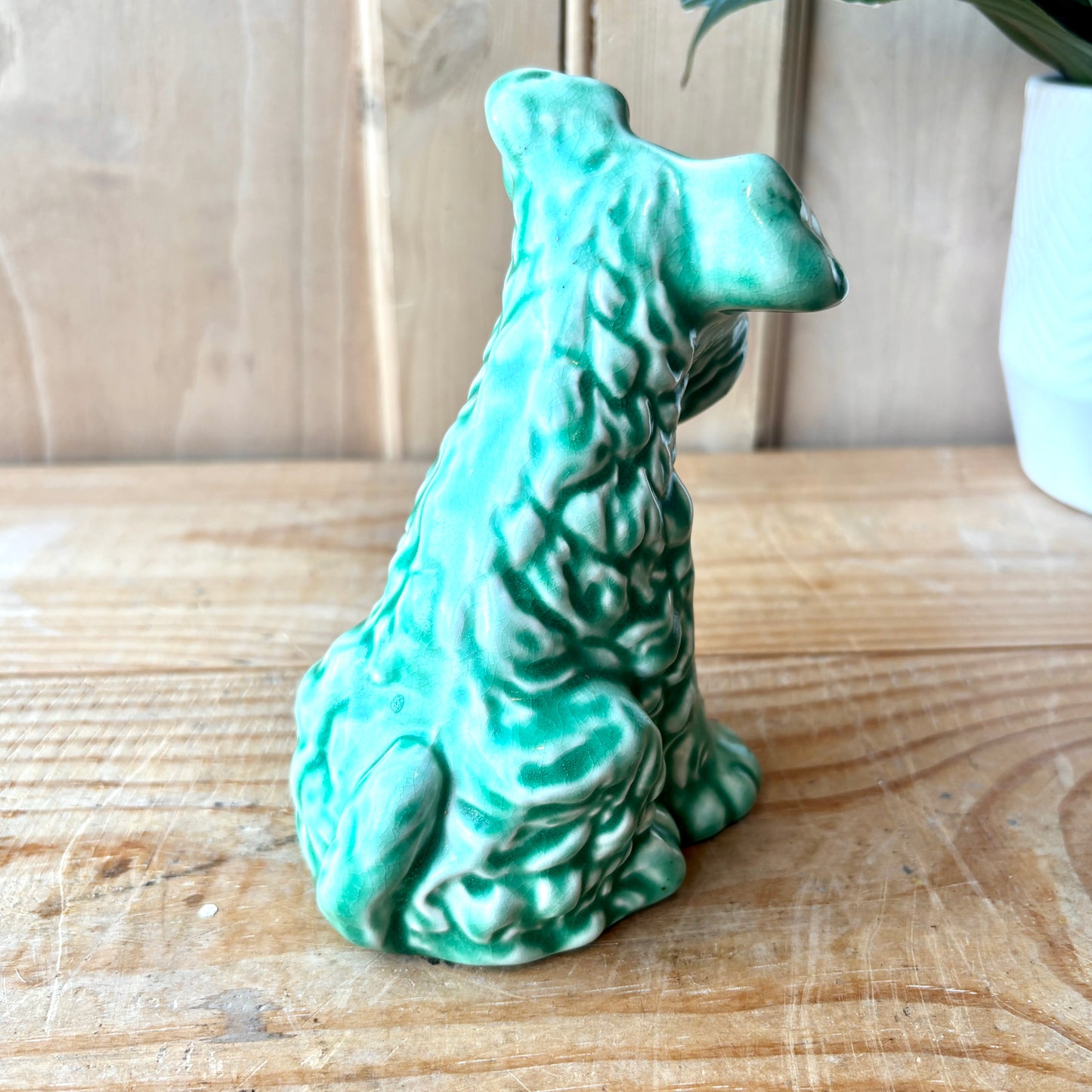 Vintage Sylvac Green Terrier