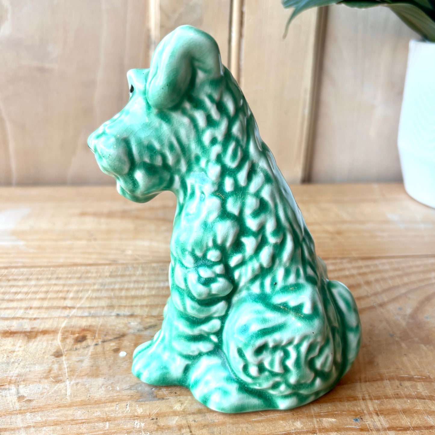 Vintage Sylvac Green Terrier