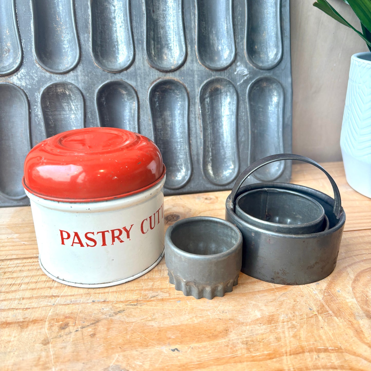 Vintage Pastry Cutters in Tin