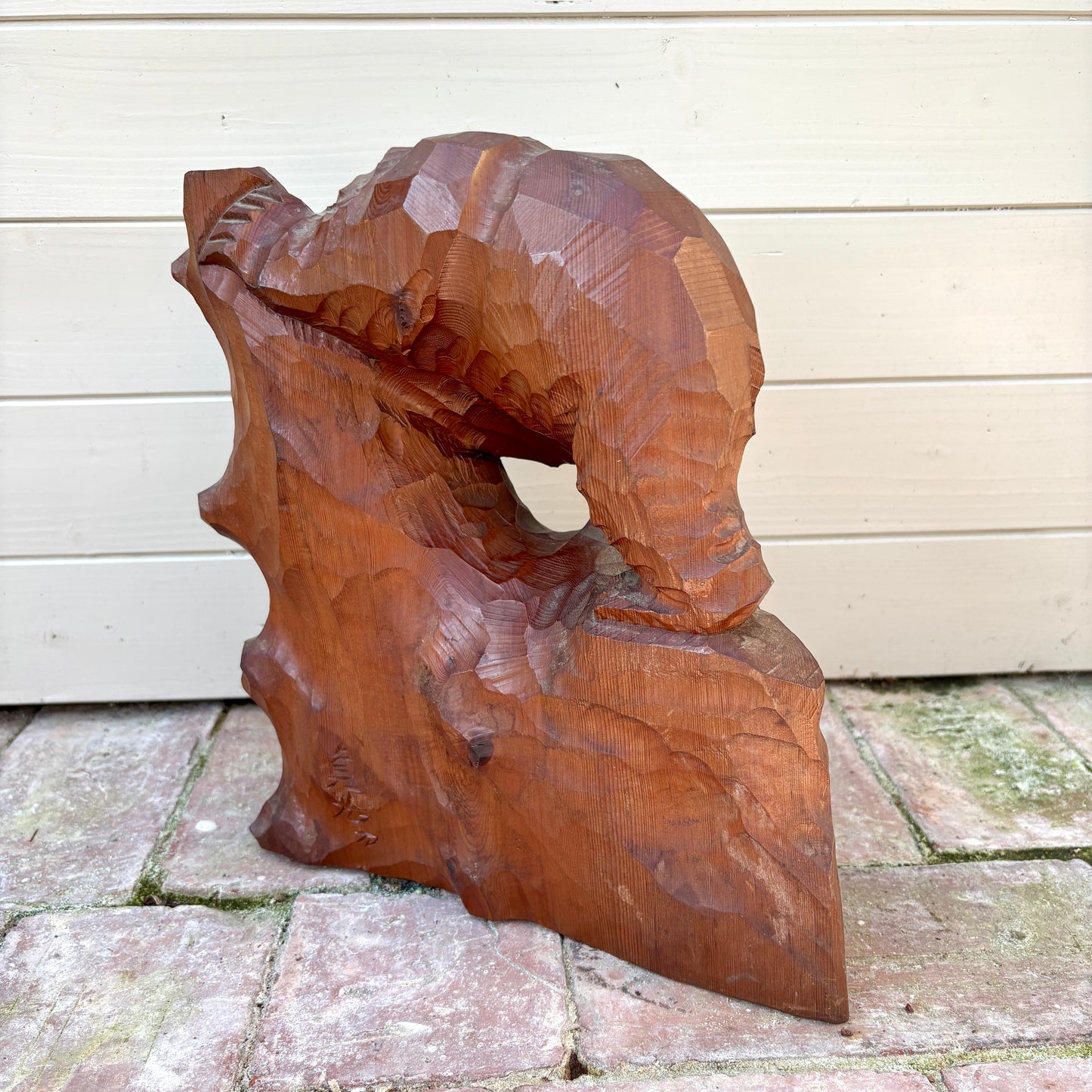 Vintage Signed Wooden Hokkaido Kibori Kuma Bear