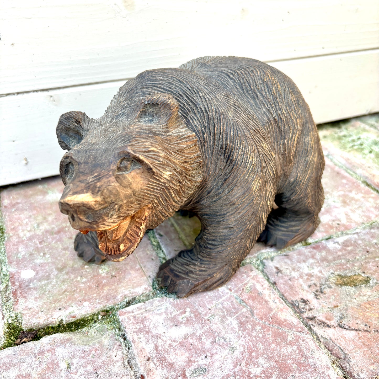 Wooden Hokkaido Kibori Kuma Bear