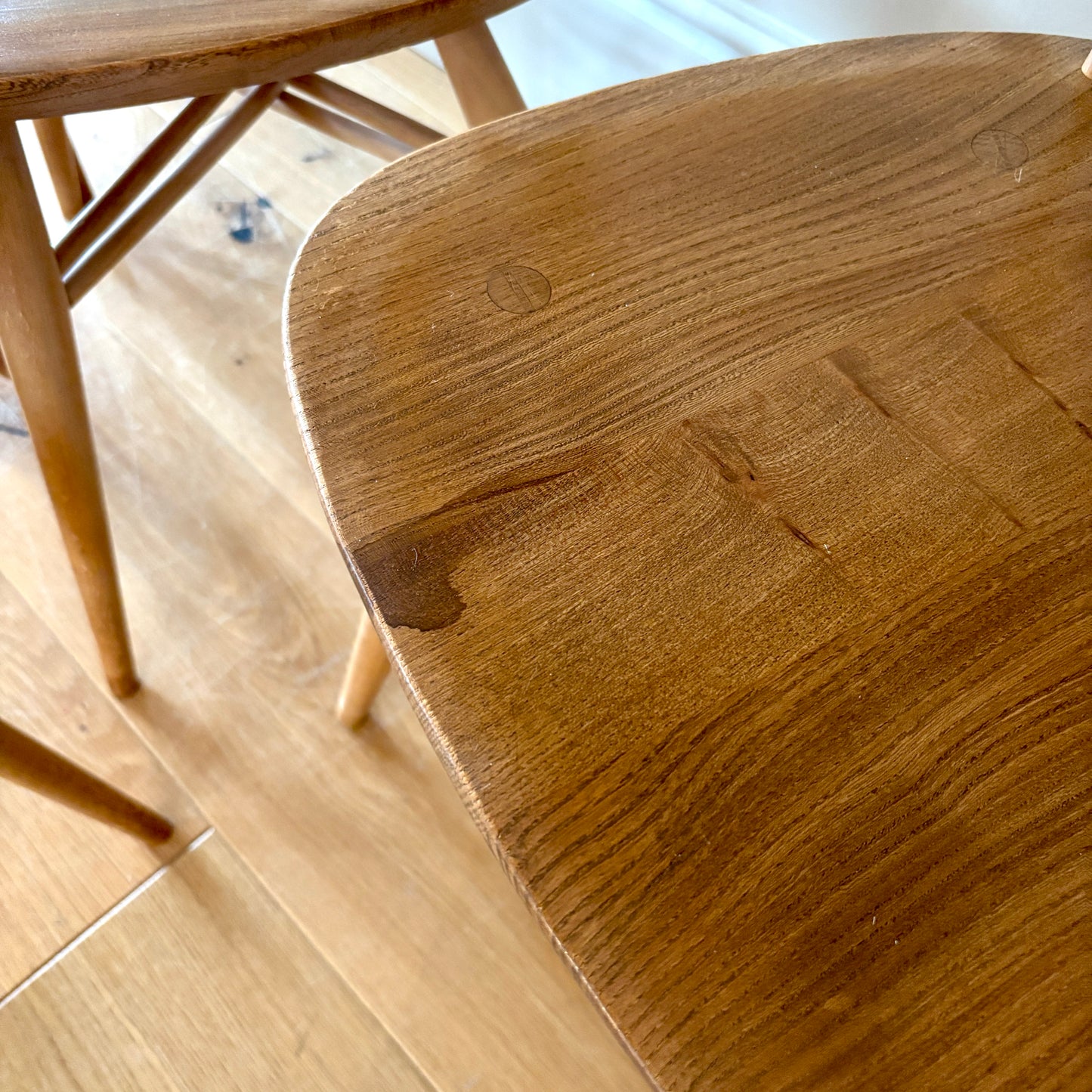 4 x Ercol Windsor Candlestick Dining chairs