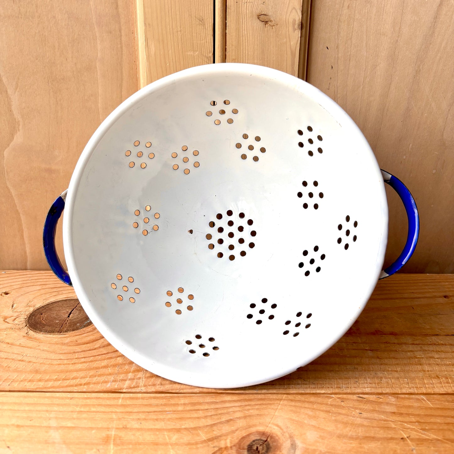 Vintage Enamel Colander