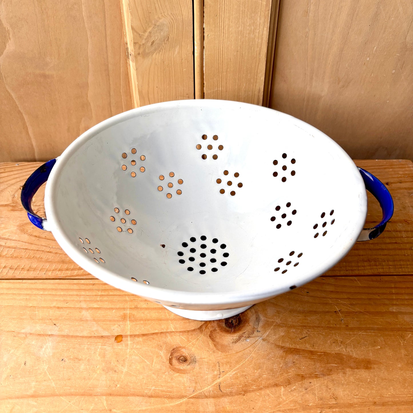Vintage Enamel Colander