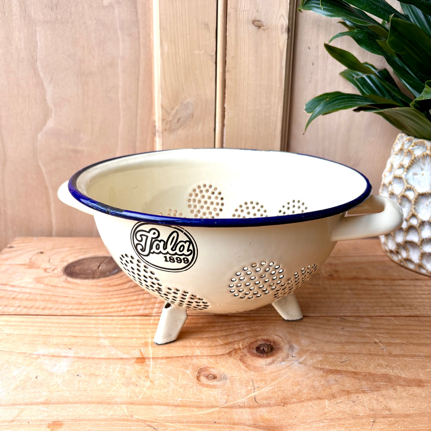 Vintage Enamel Tala Colander