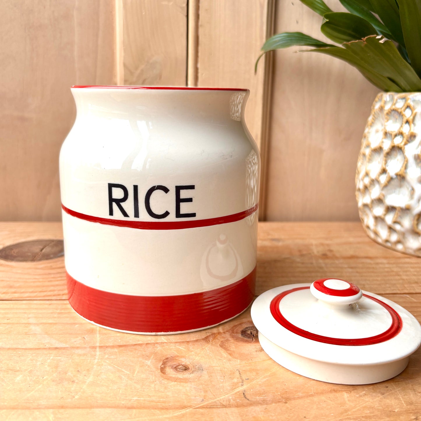 Viuntage Sadler Kleen Kitchenware Rice Canister