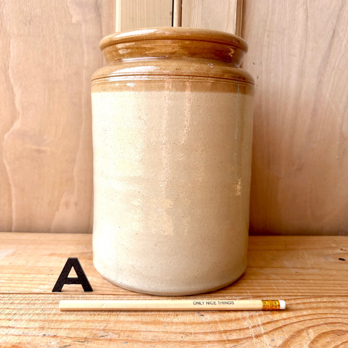 Vintage stoneware jars