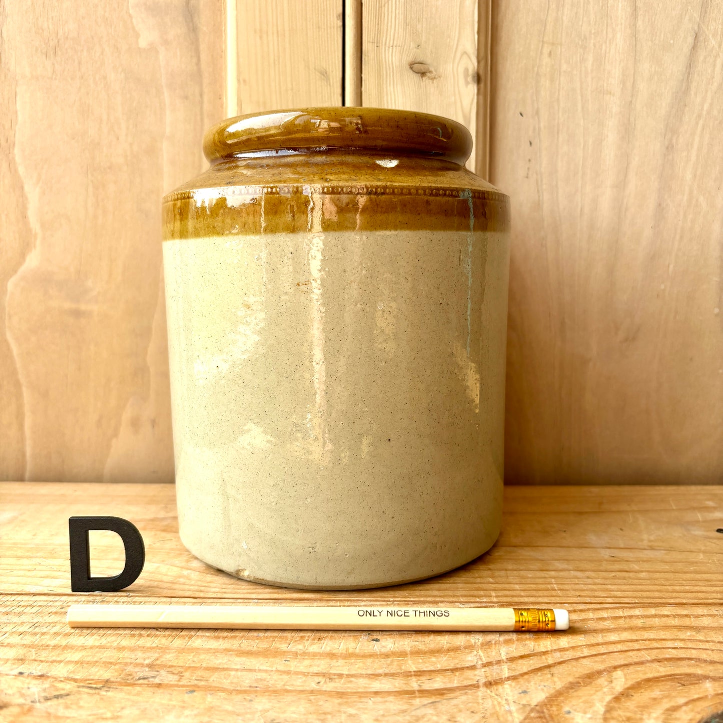 Vintage stoneware jars