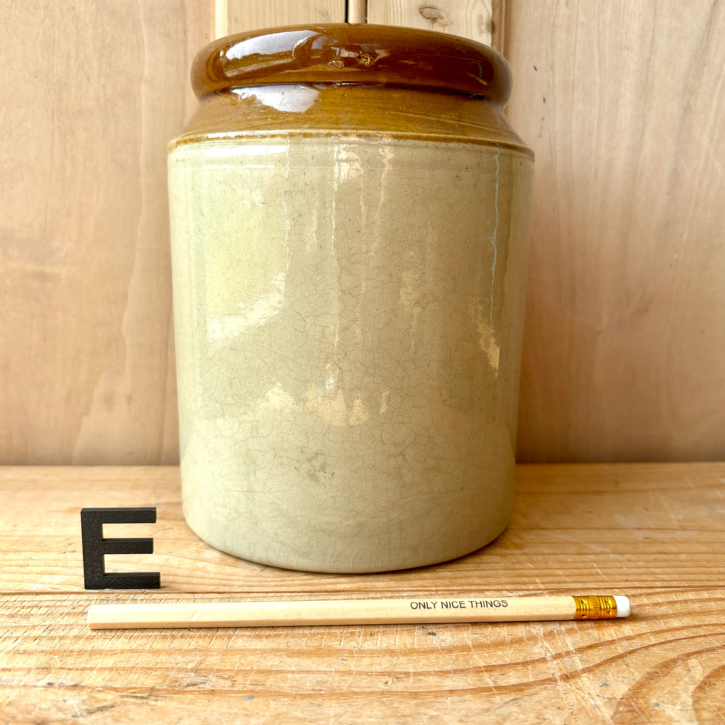 Vintage stoneware jars