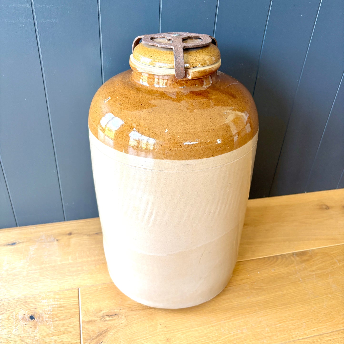 Very Large 3 Gallon Stoneware Acid Jar