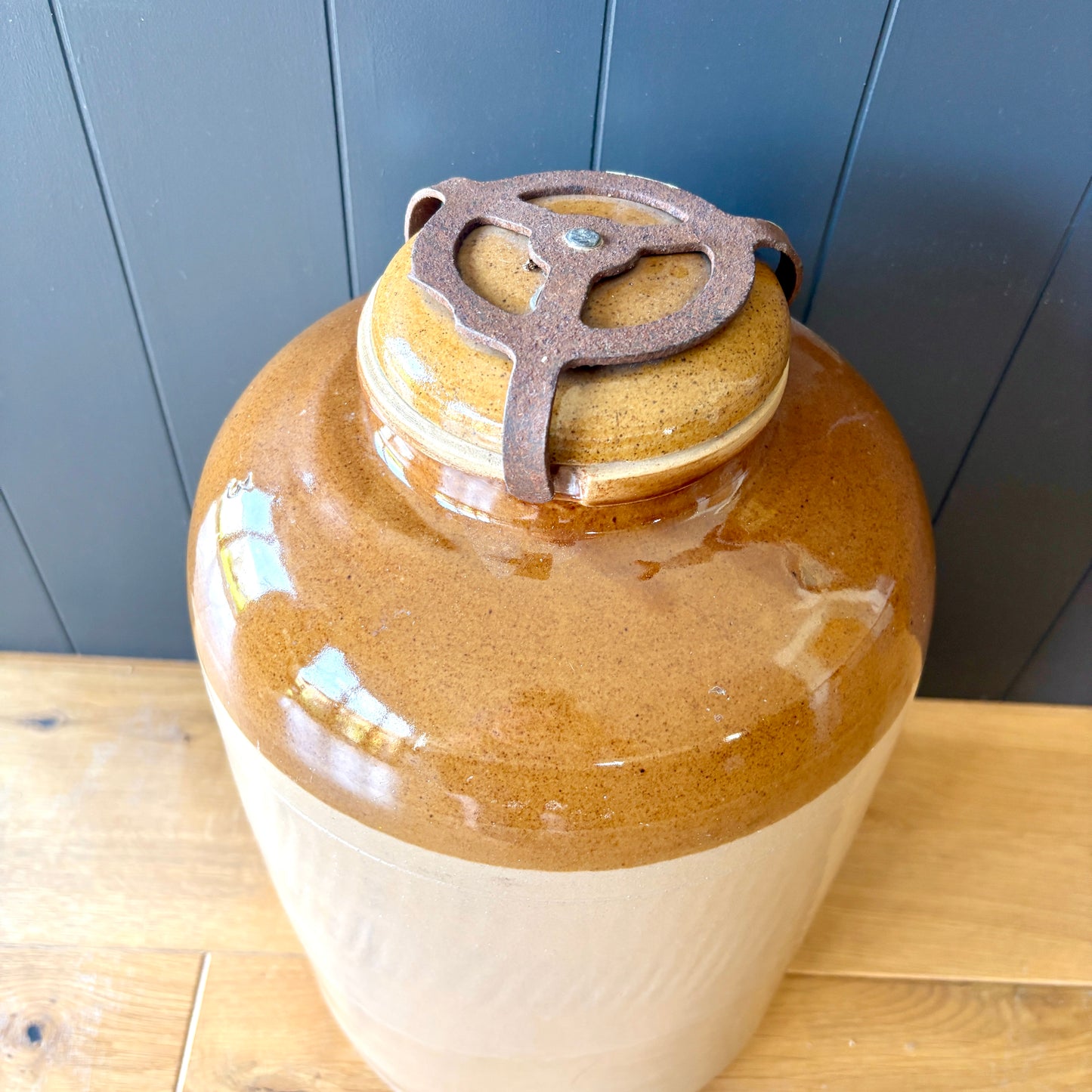 Very Large 3 Gallon Stoneware Acid Jar