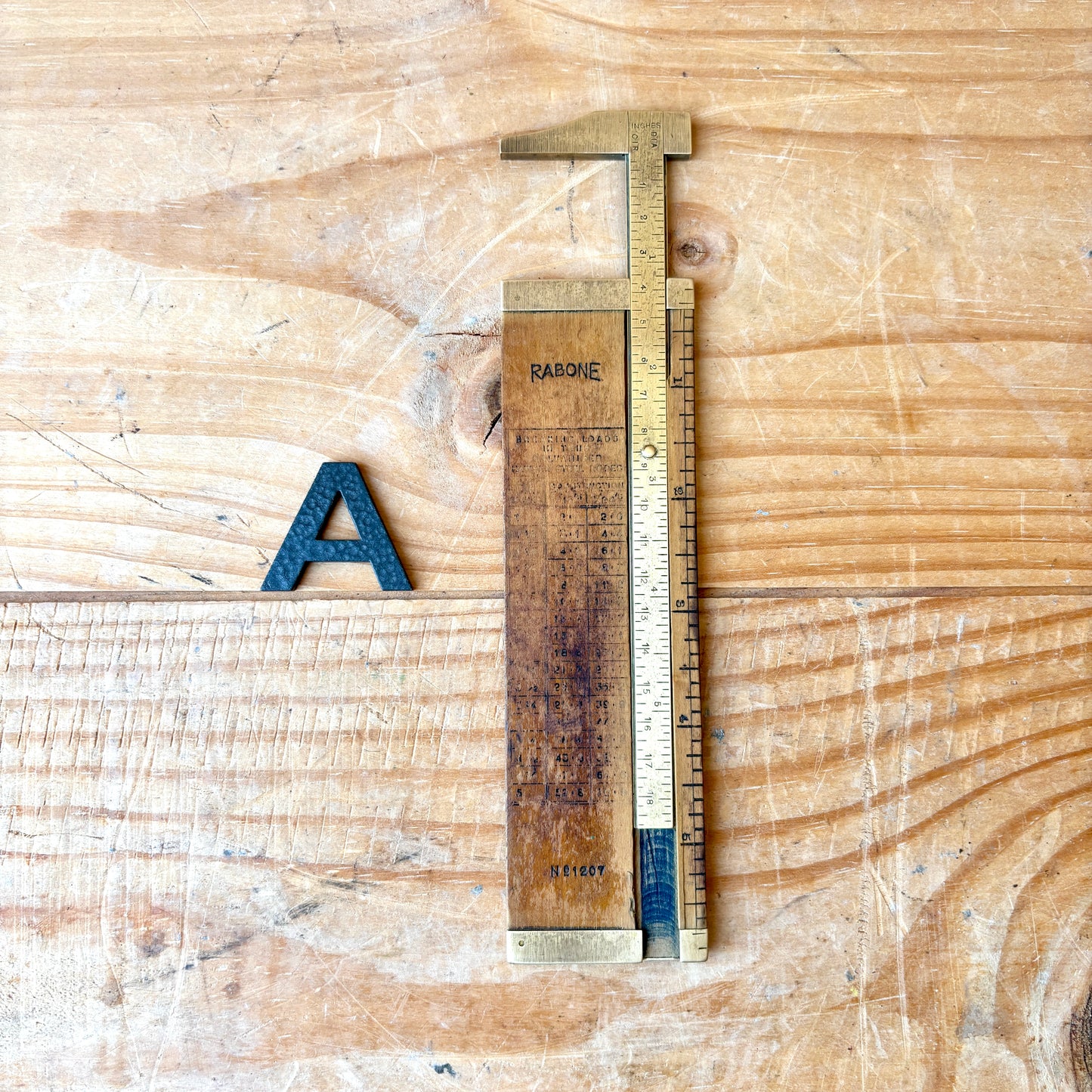 Vintage Boxwood and Brass Calipers