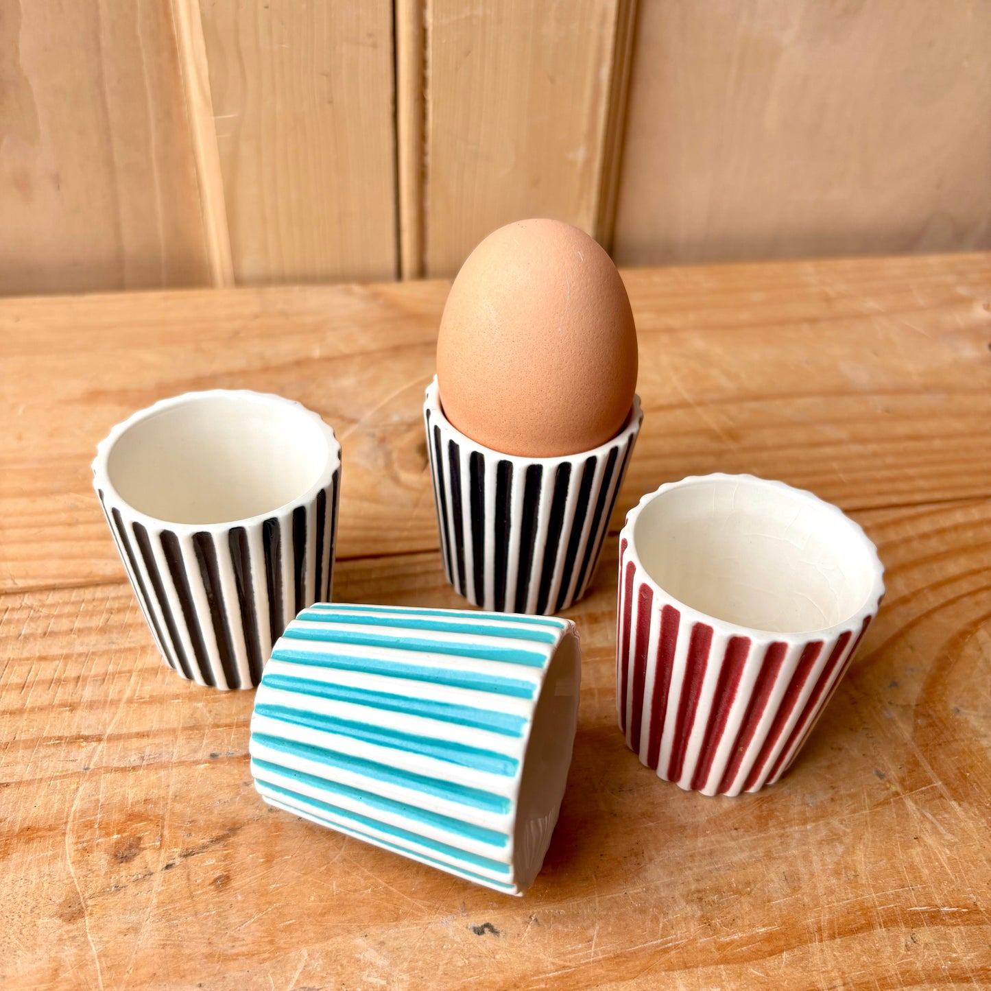 Set of Four Rare Summit Egg Cups