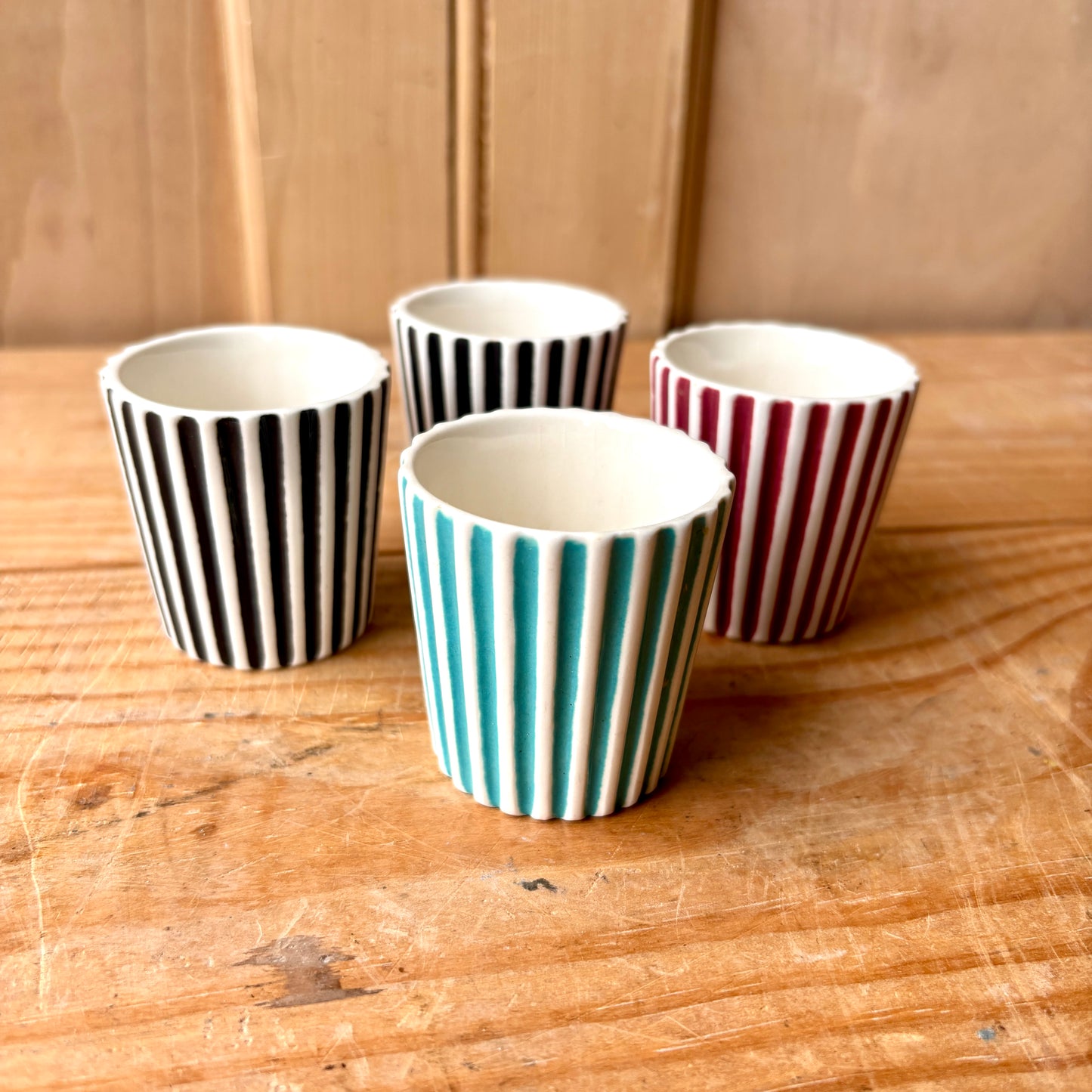 Set of Four Rare Summit Egg Cups