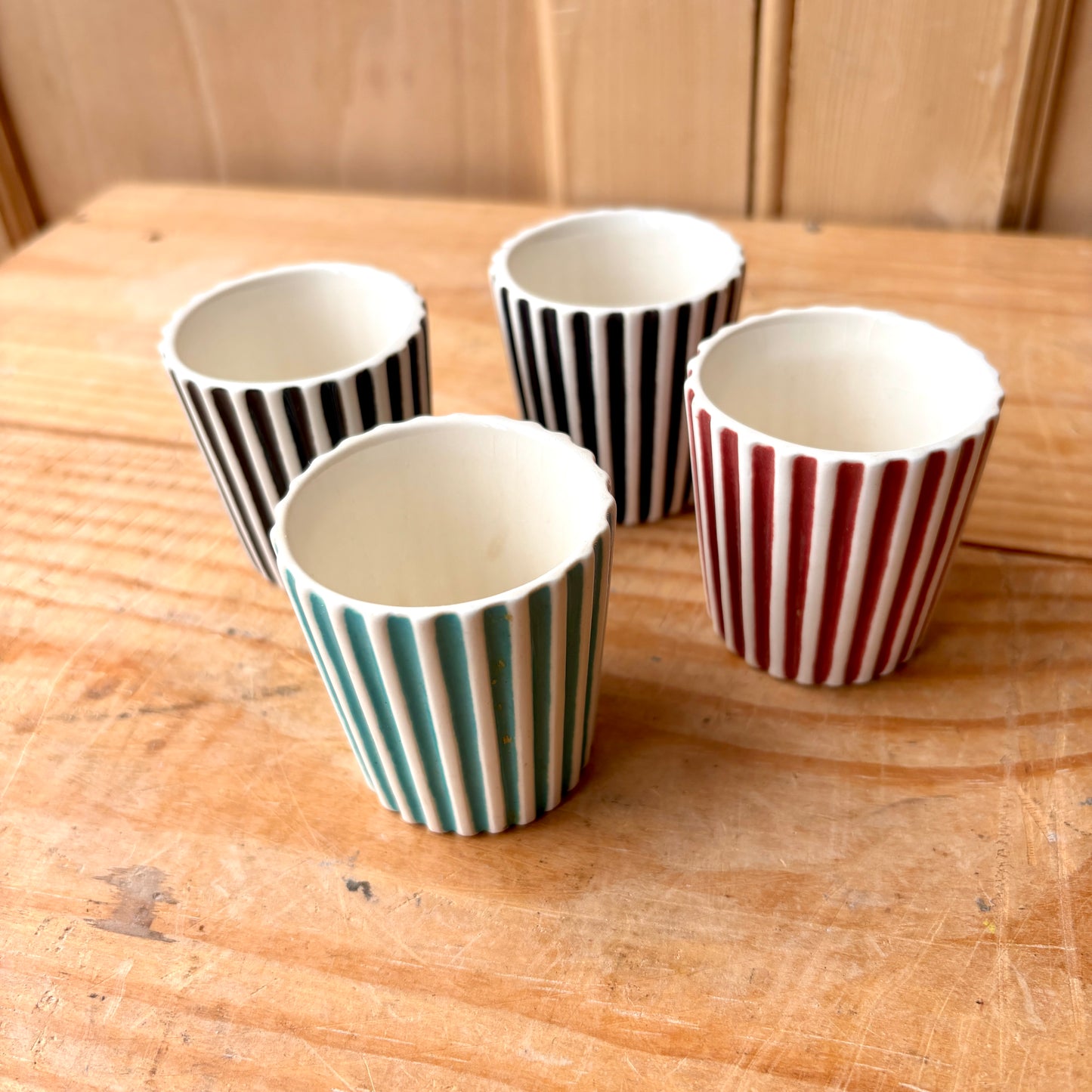Set of Four Rare Summit Egg Cups