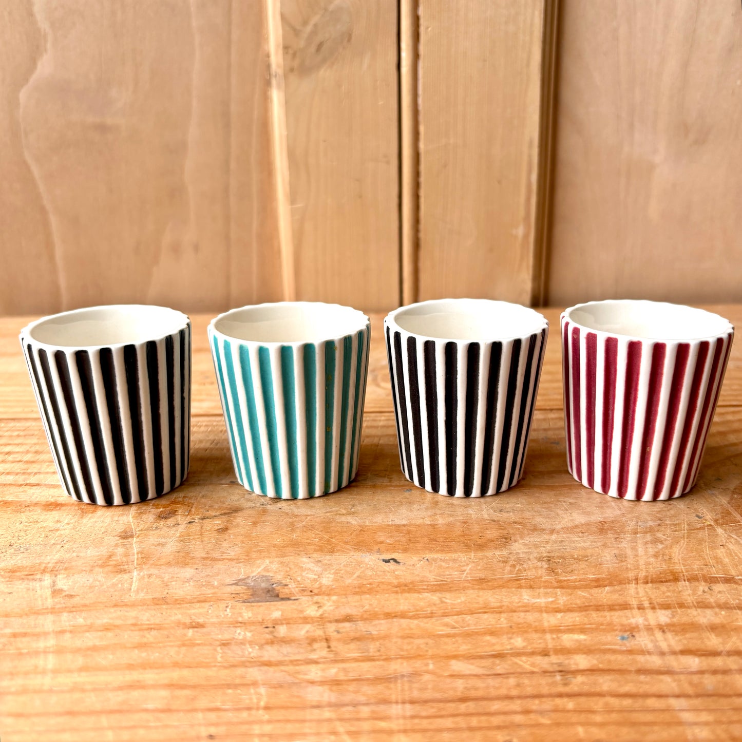 Set of Four Rare Summit Egg Cups