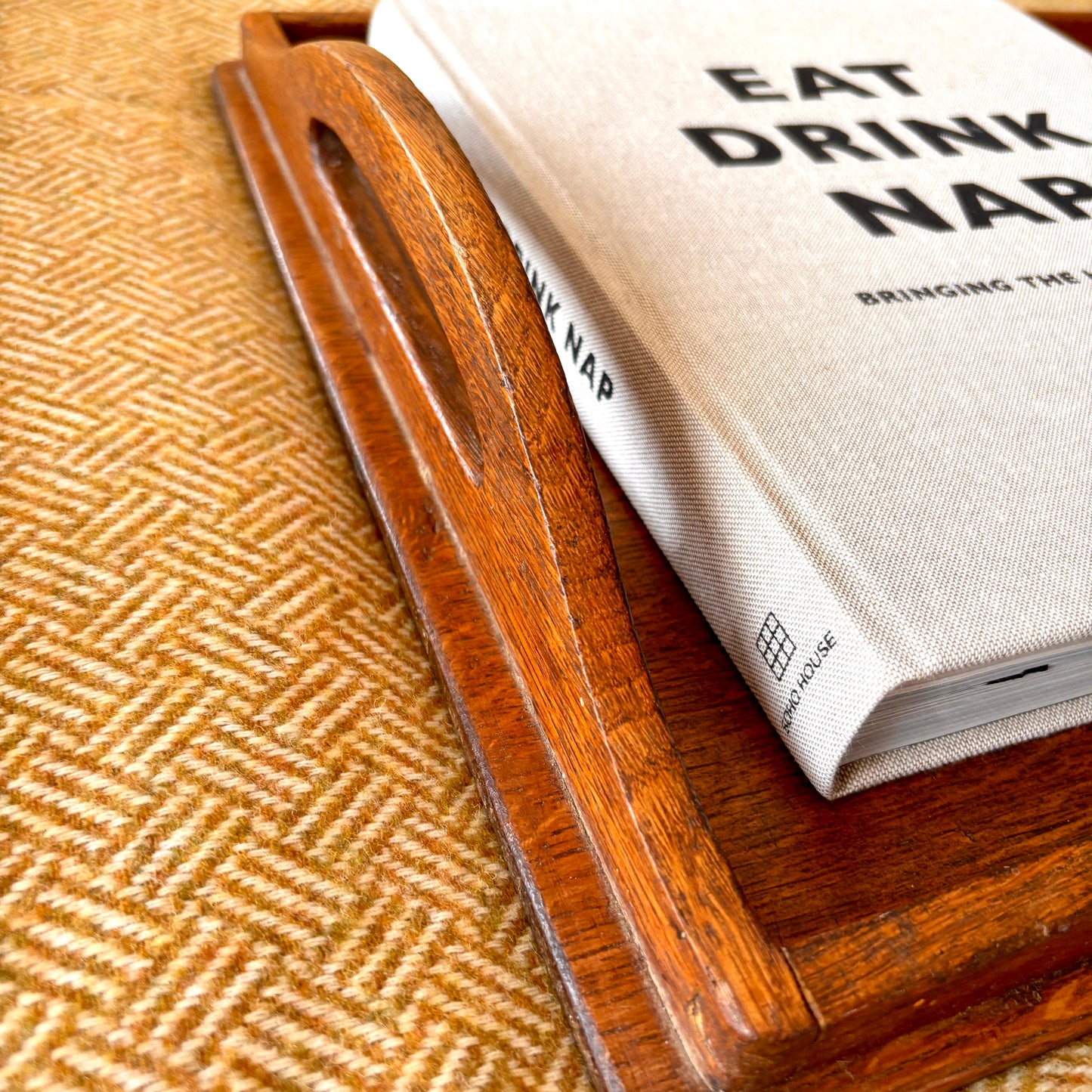Oak Arts and Crafts Style Tray.