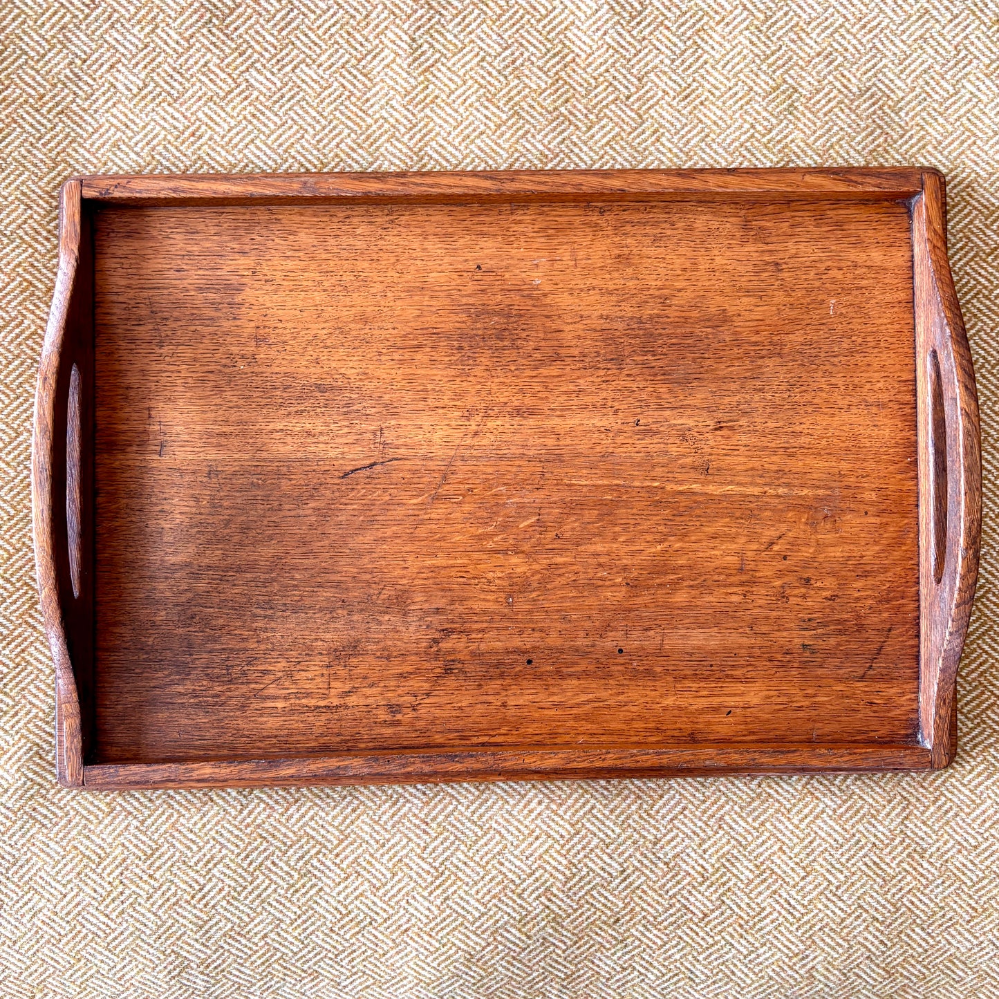 Oak Arts and Crafts Style Tray.