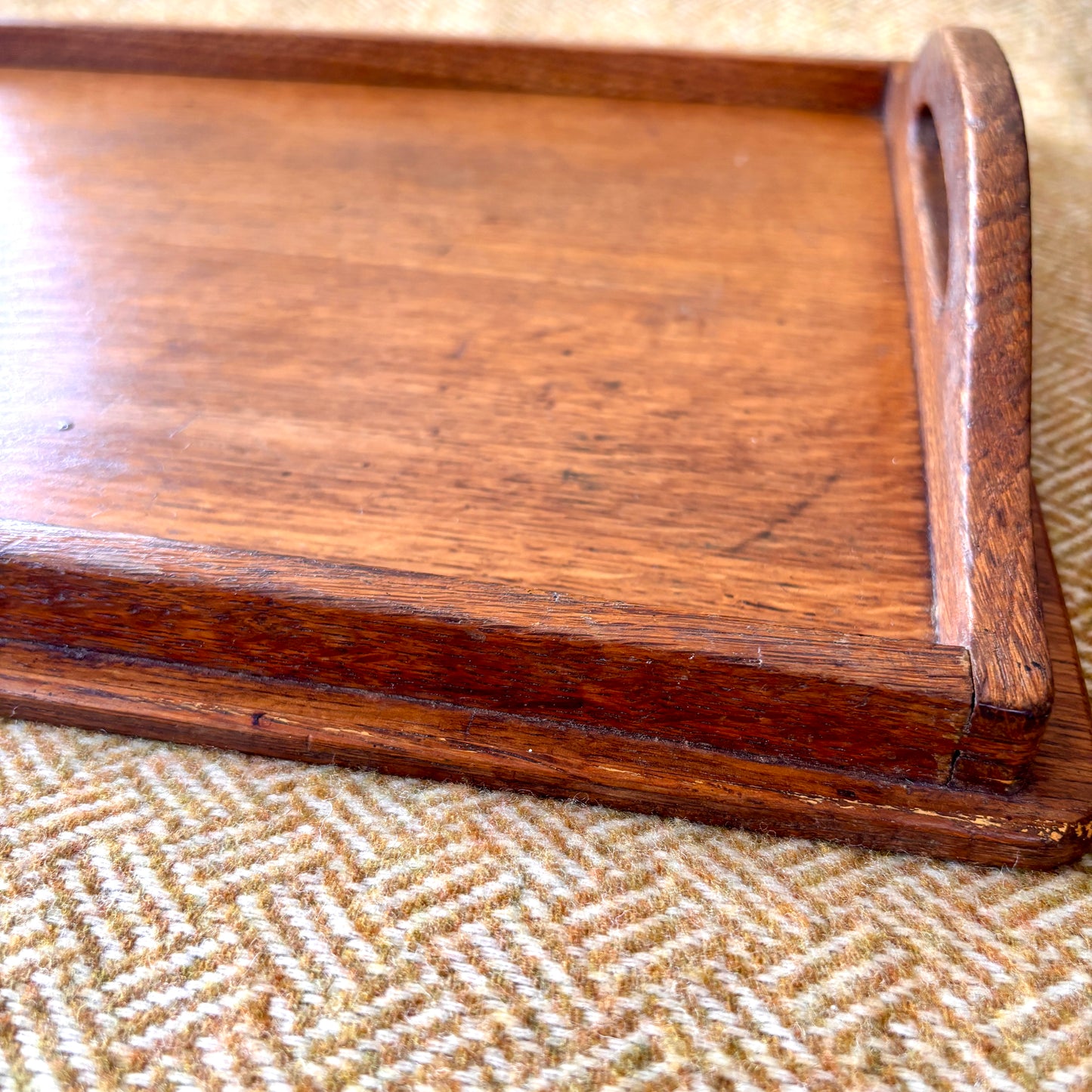 Oak Arts and Crafts Style Tray.