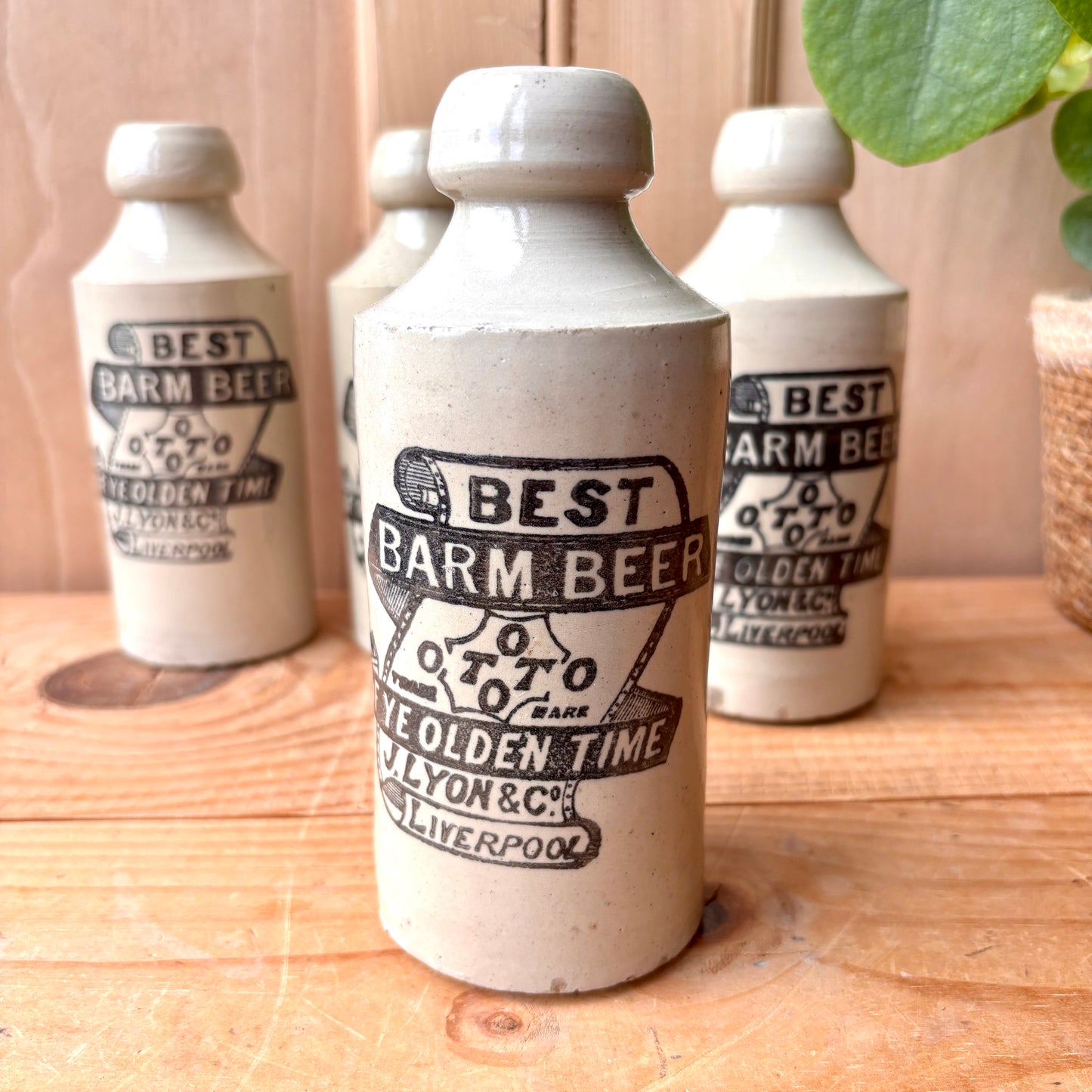 Antique Stone Ginger beer bottles