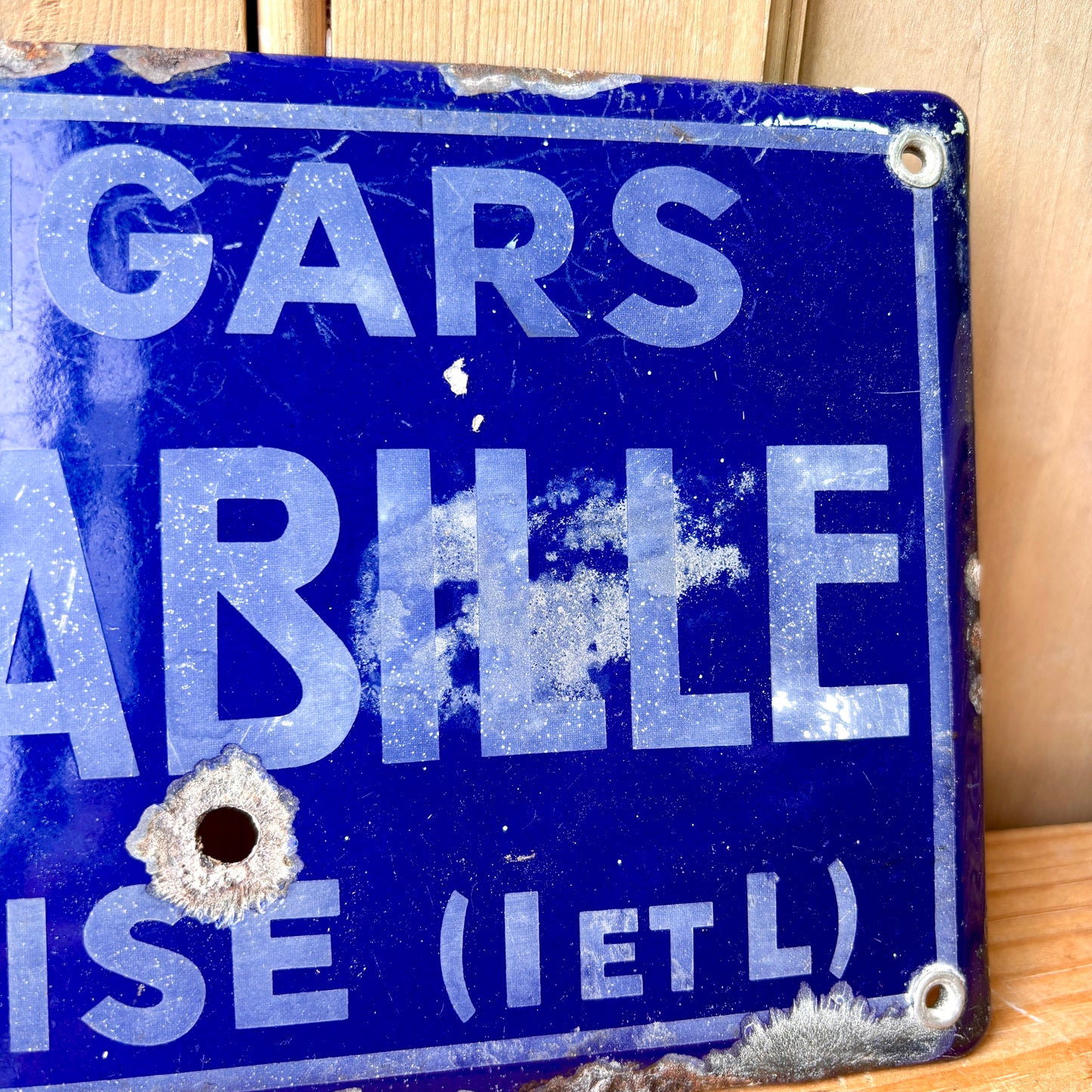 Original Enamel French Street Sign
