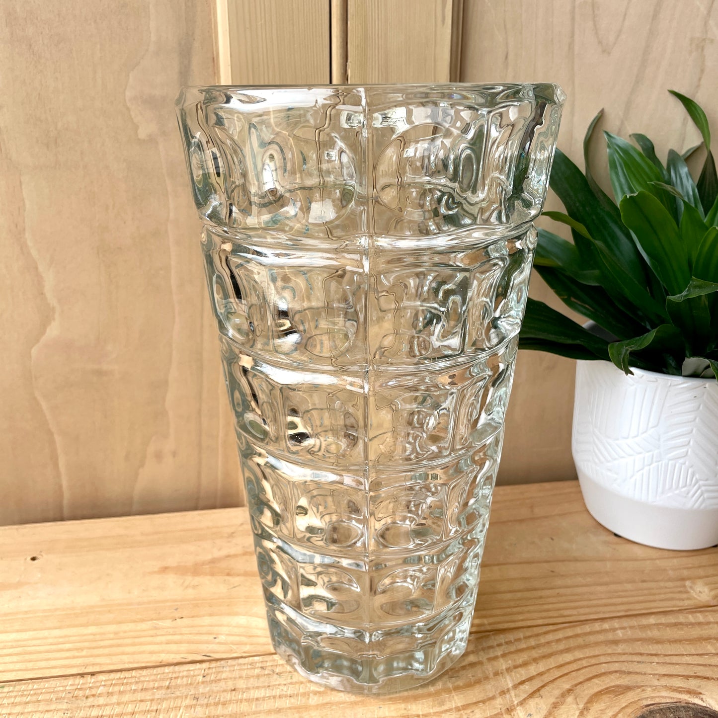 Mid Century Glass Vase - Sklo Union