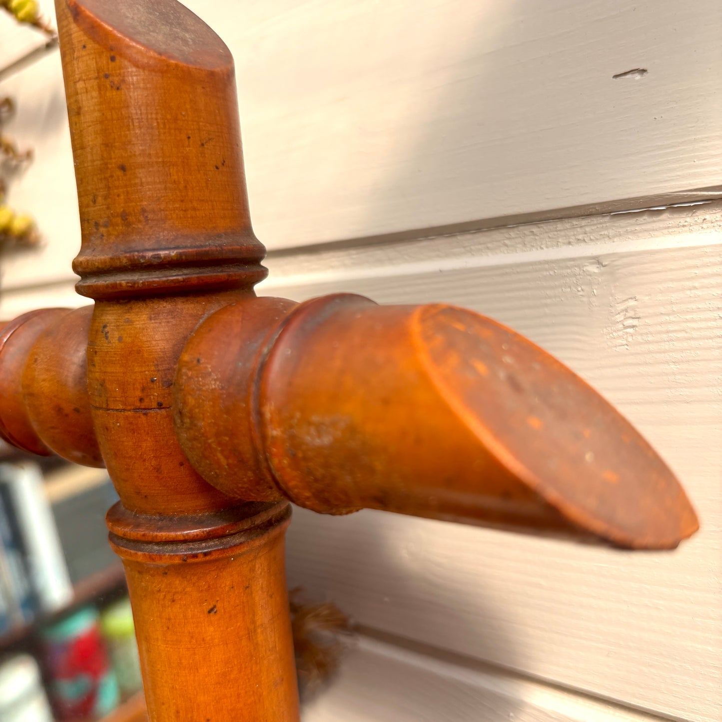 Vintage French Faux Bamboo Mirror