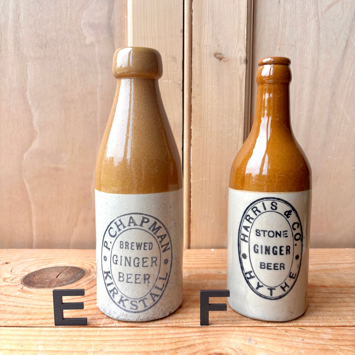 Antique Stone Ginger beer bottles