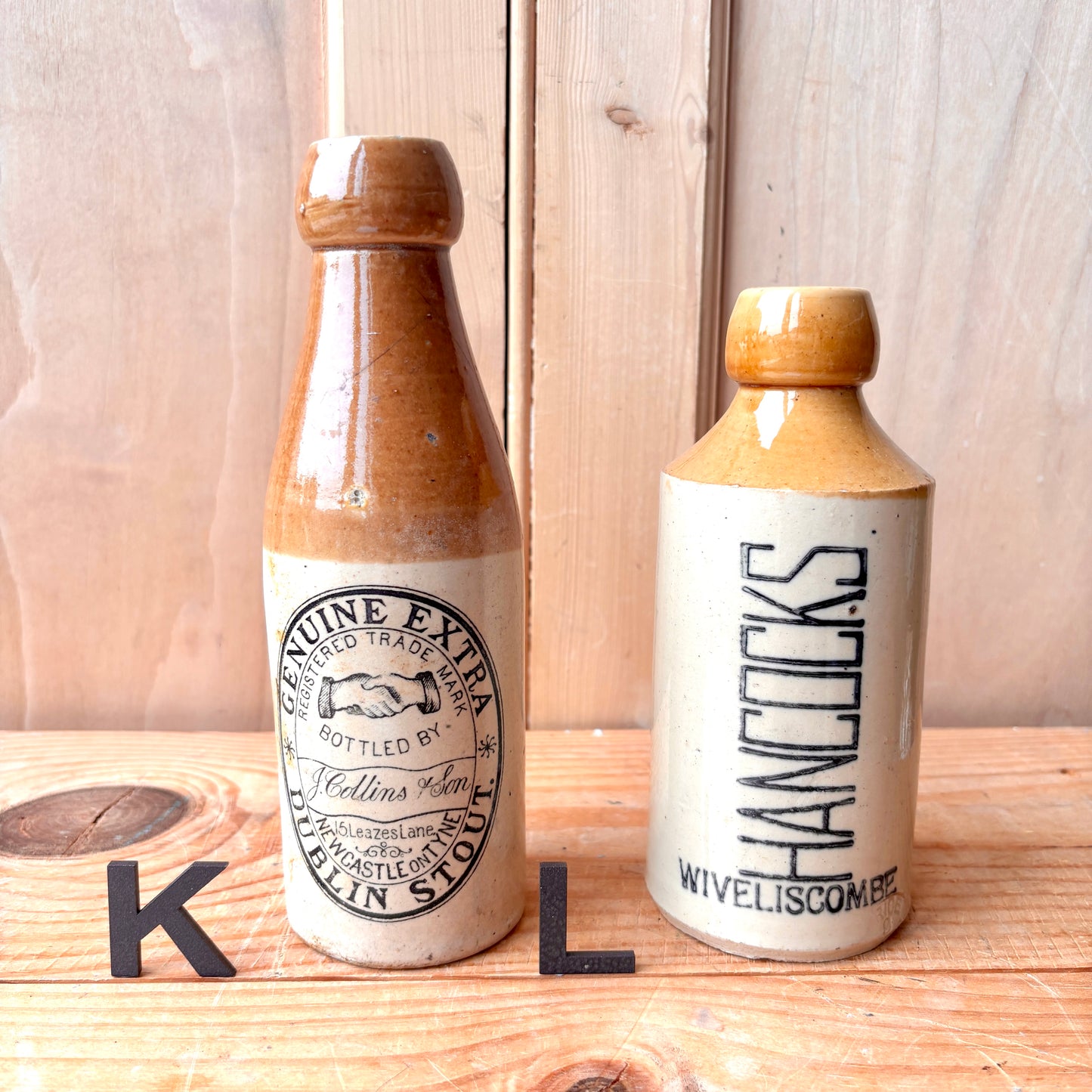 Antique Stone Ginger beer bottles