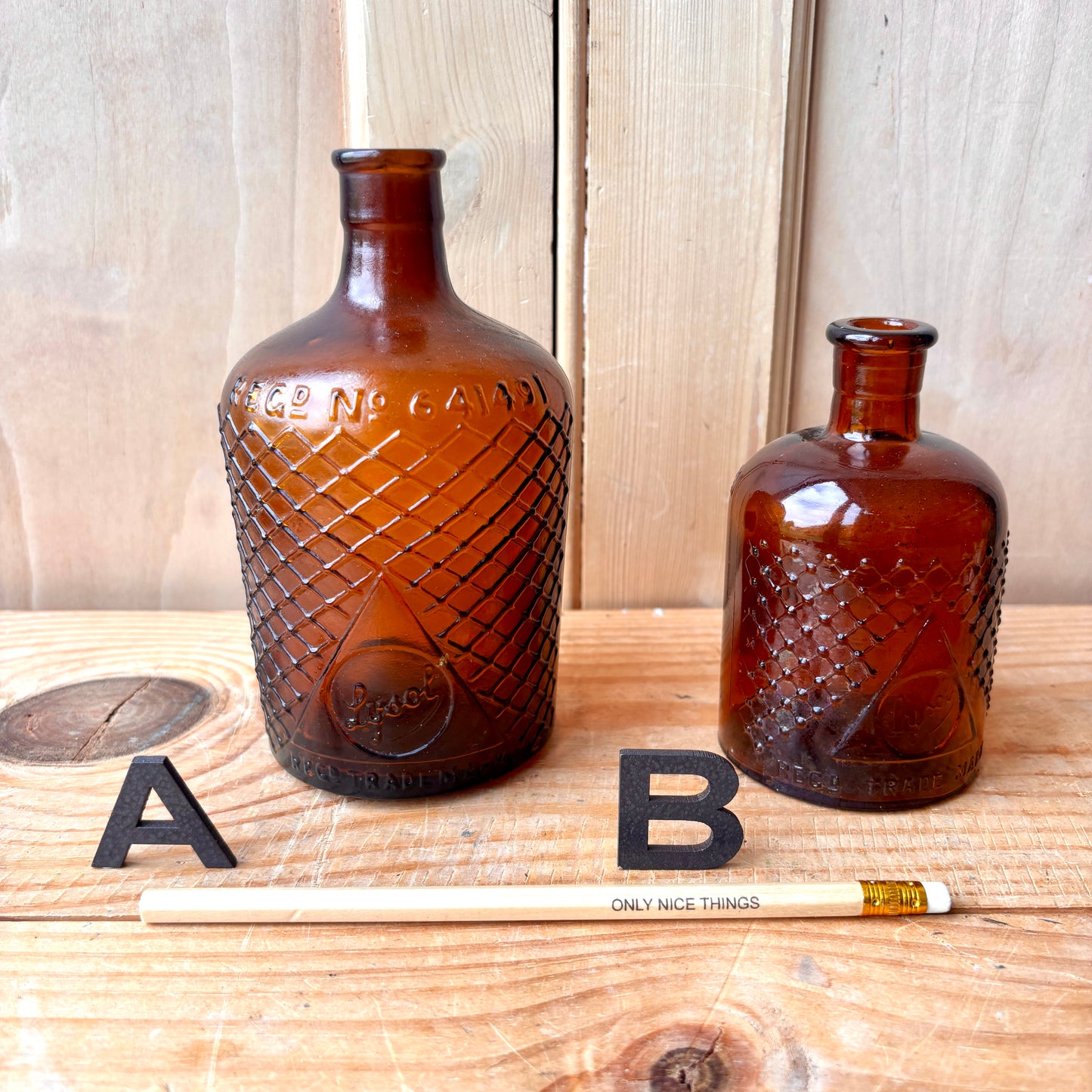 Lysol Brown Bottles Vintage Bottles