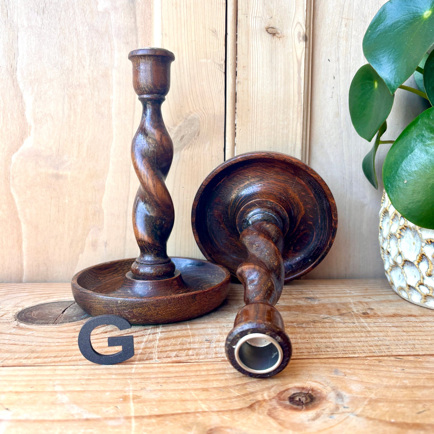 Pair of vintage candlesticks