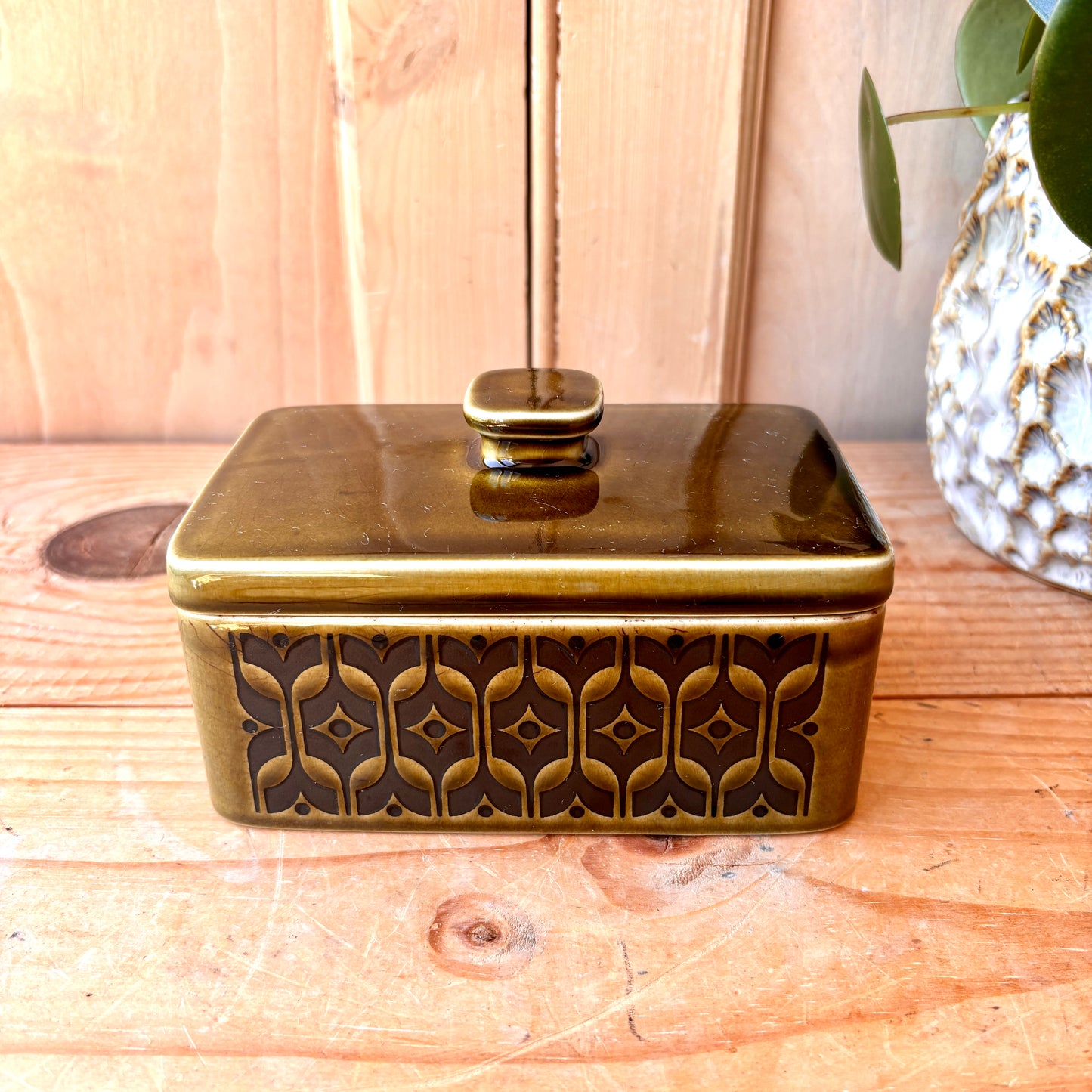 Hornsea Heirloom Green Butter Dish