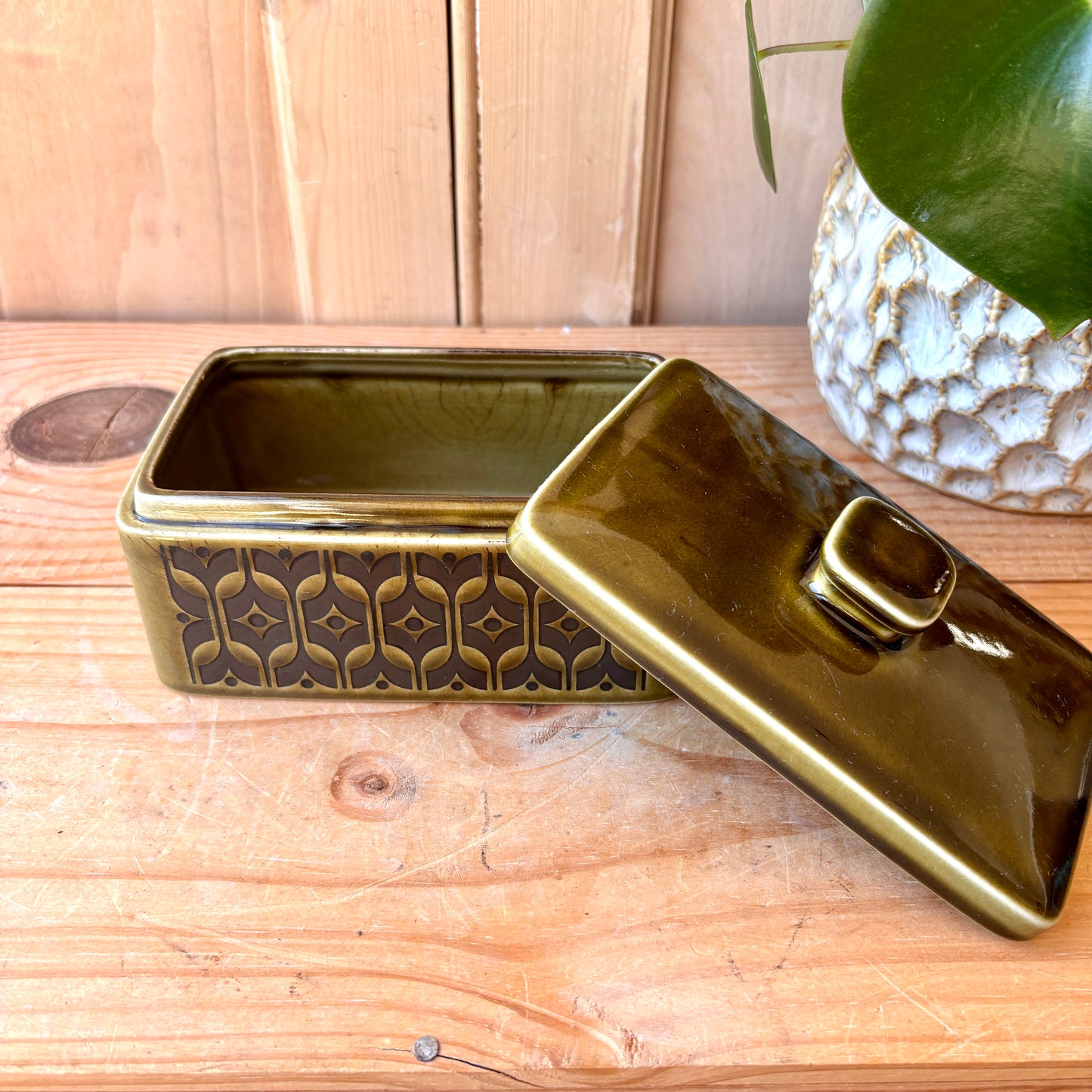 Hornsea Heirloom Green Butter Dish