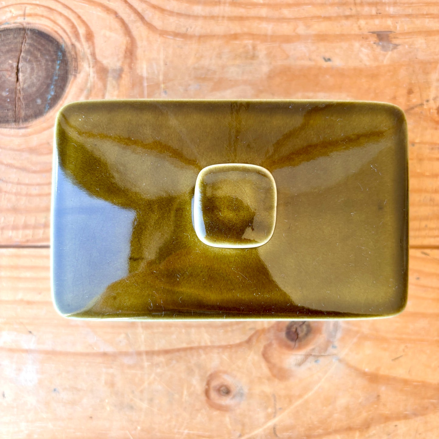 Hornsea Heirloom Green Butter Dish