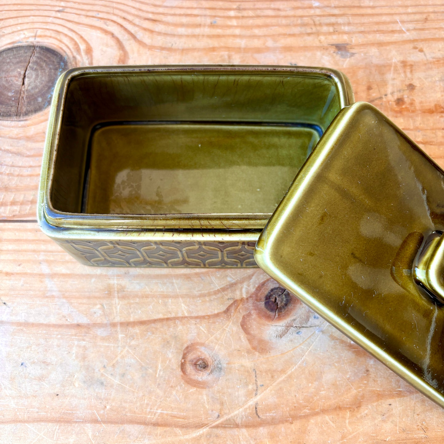 Hornsea Heirloom Green Butter Dish
