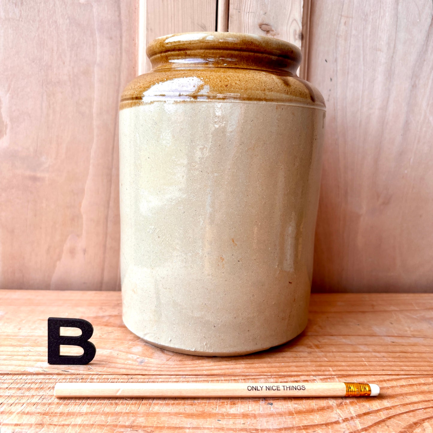 Vintage stoneware jars
