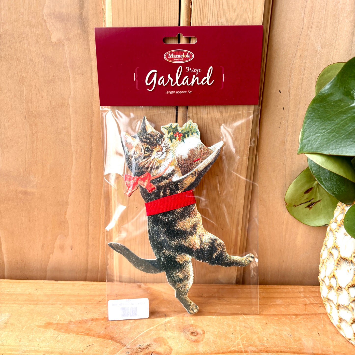 Vintage style Christmas Cat Garland