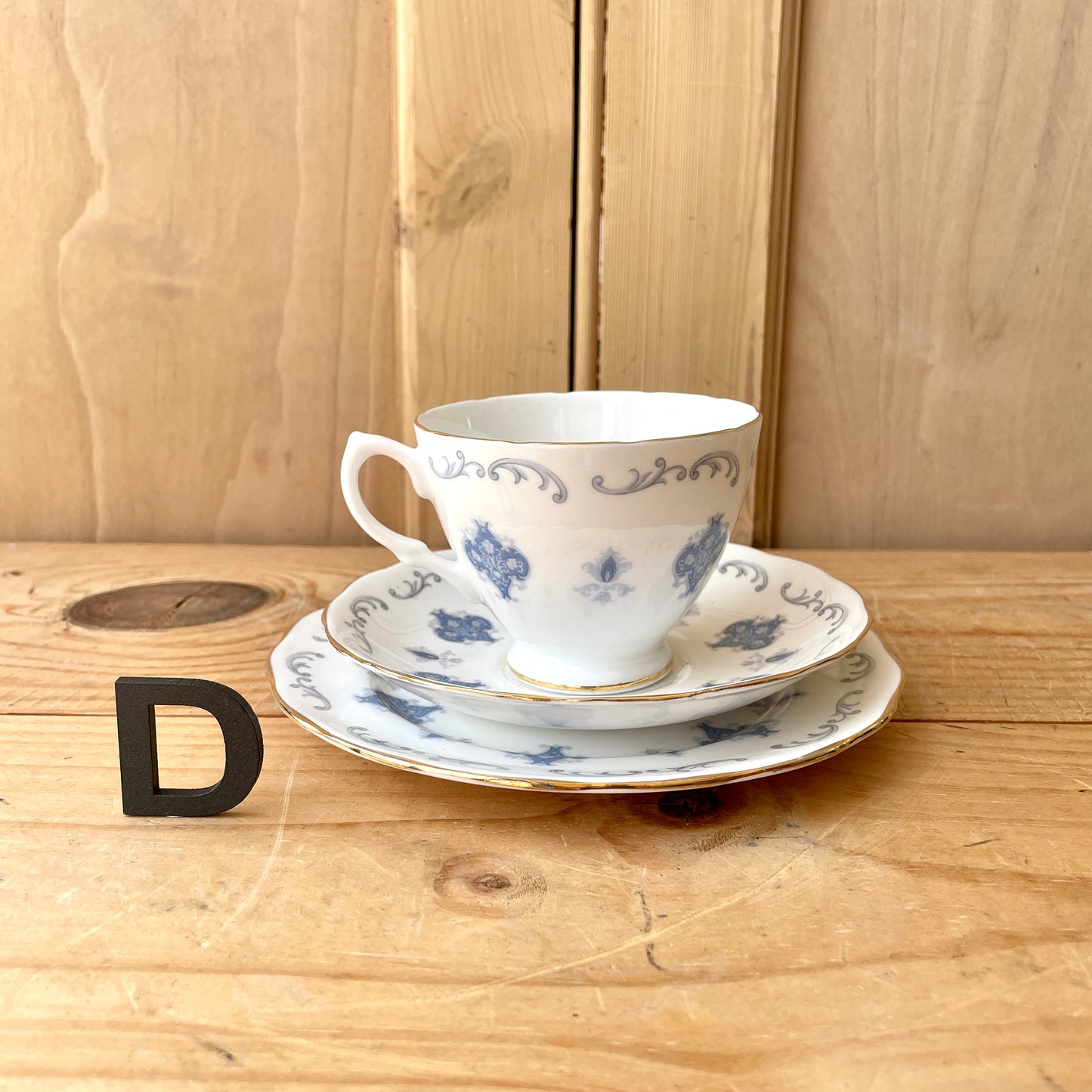 Vintage teacup trio